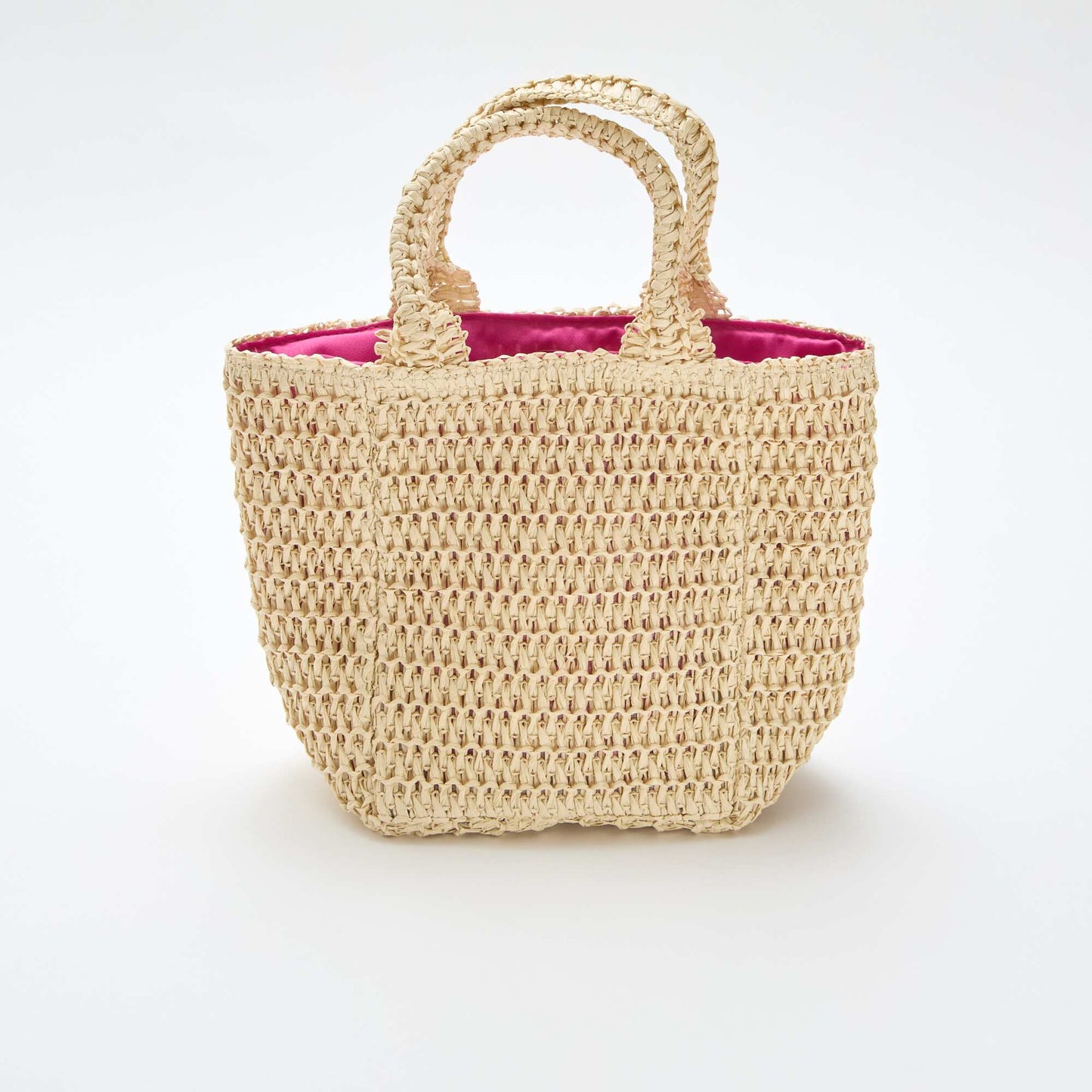 Sac panier avec patch fleur ROSE