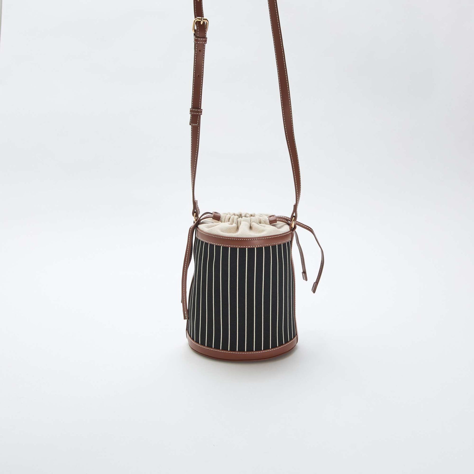 Sac forme seau en tissu NOIR
