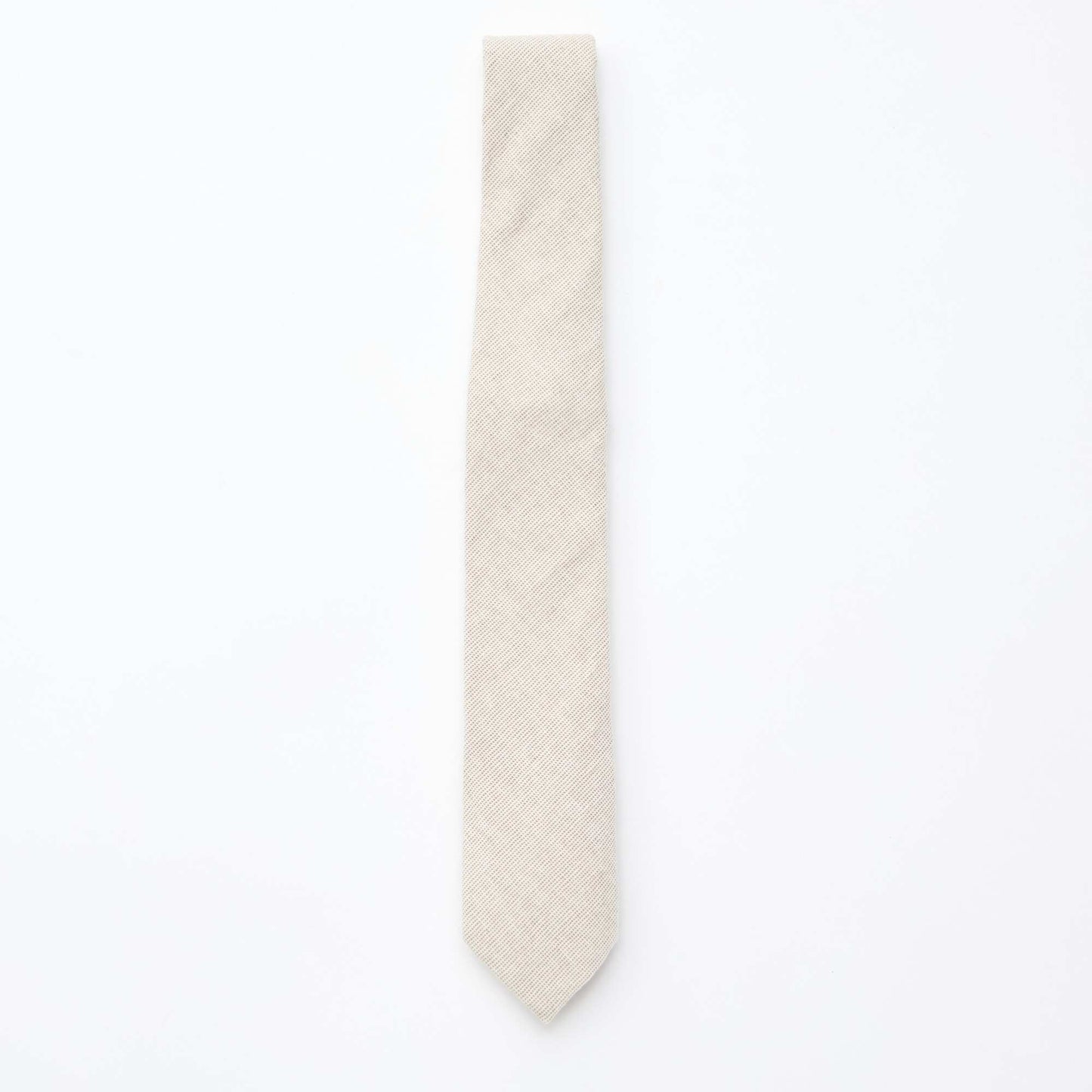 Cravate en lin mélangé BEIGE