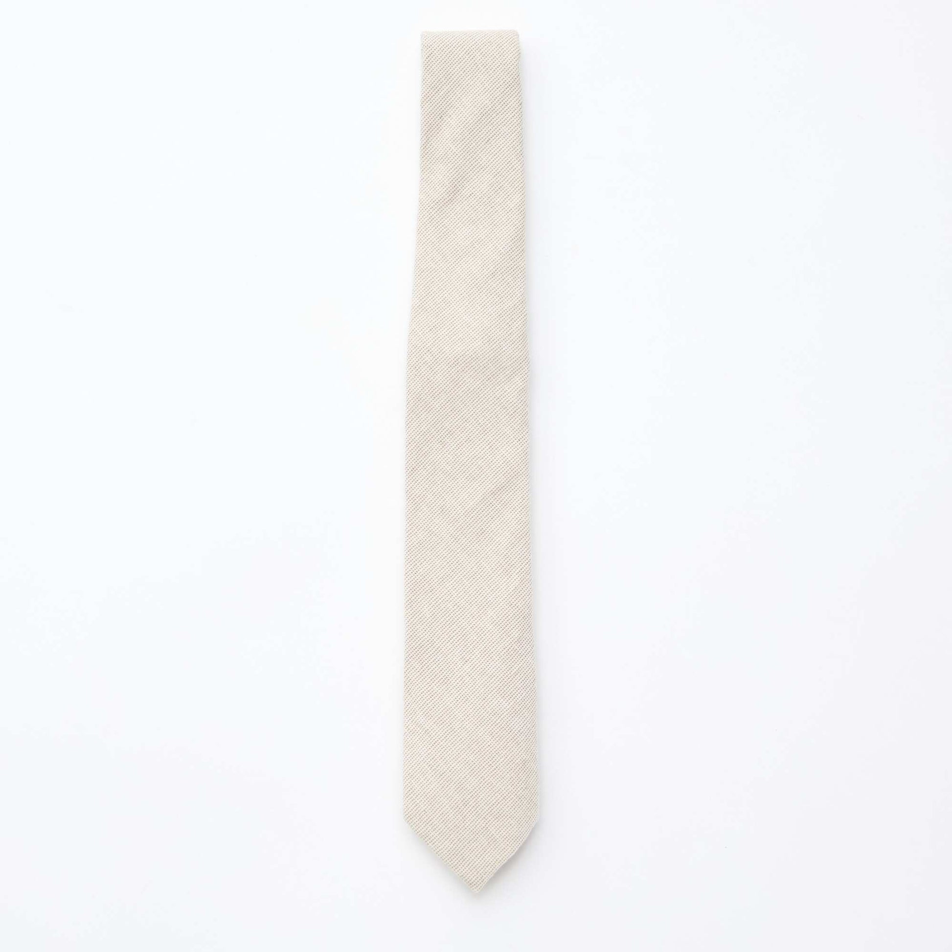 Cravate en lin mélangé BEIGE