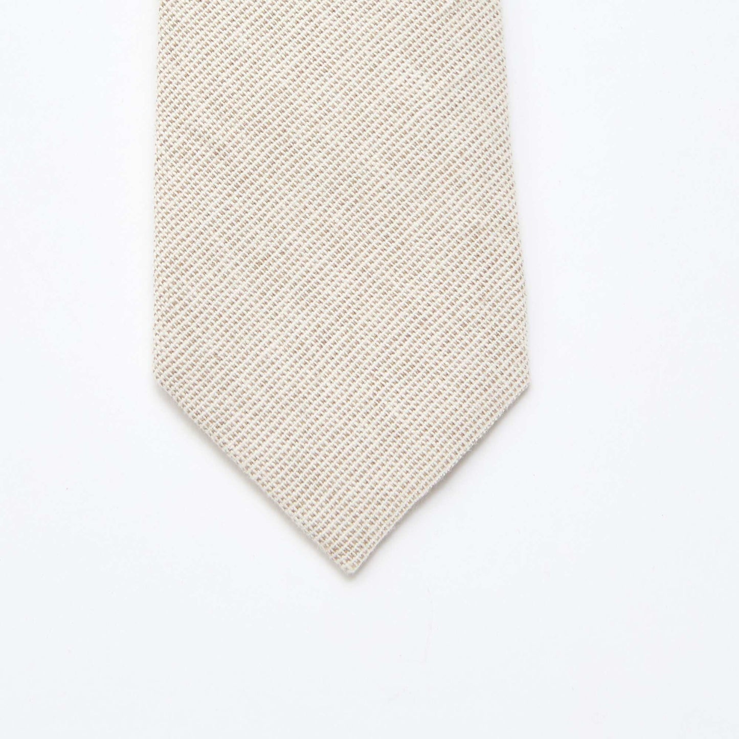 Cravate en lin mélangé BEIGE