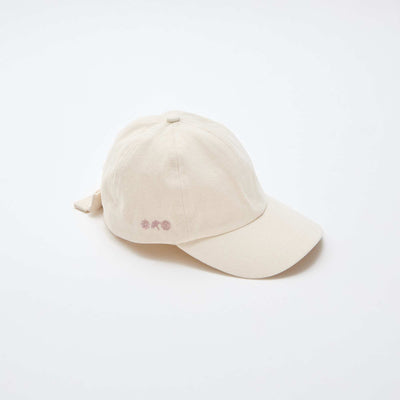 Casquette avec nœud fantaisie à la base BEIGE