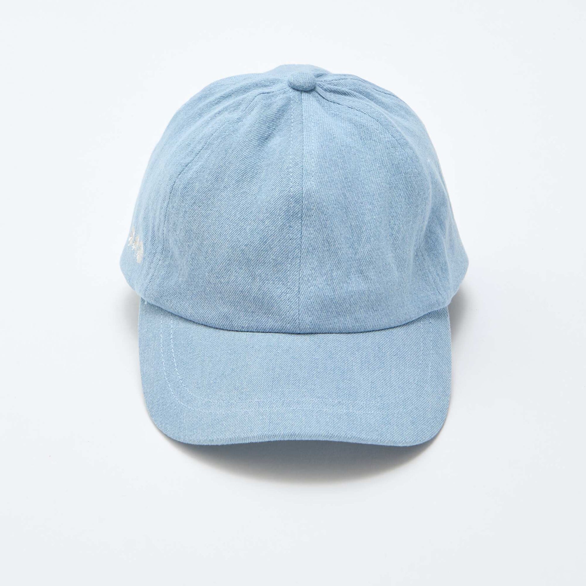 Casquette avec nœud fantaisie à la base BLEU