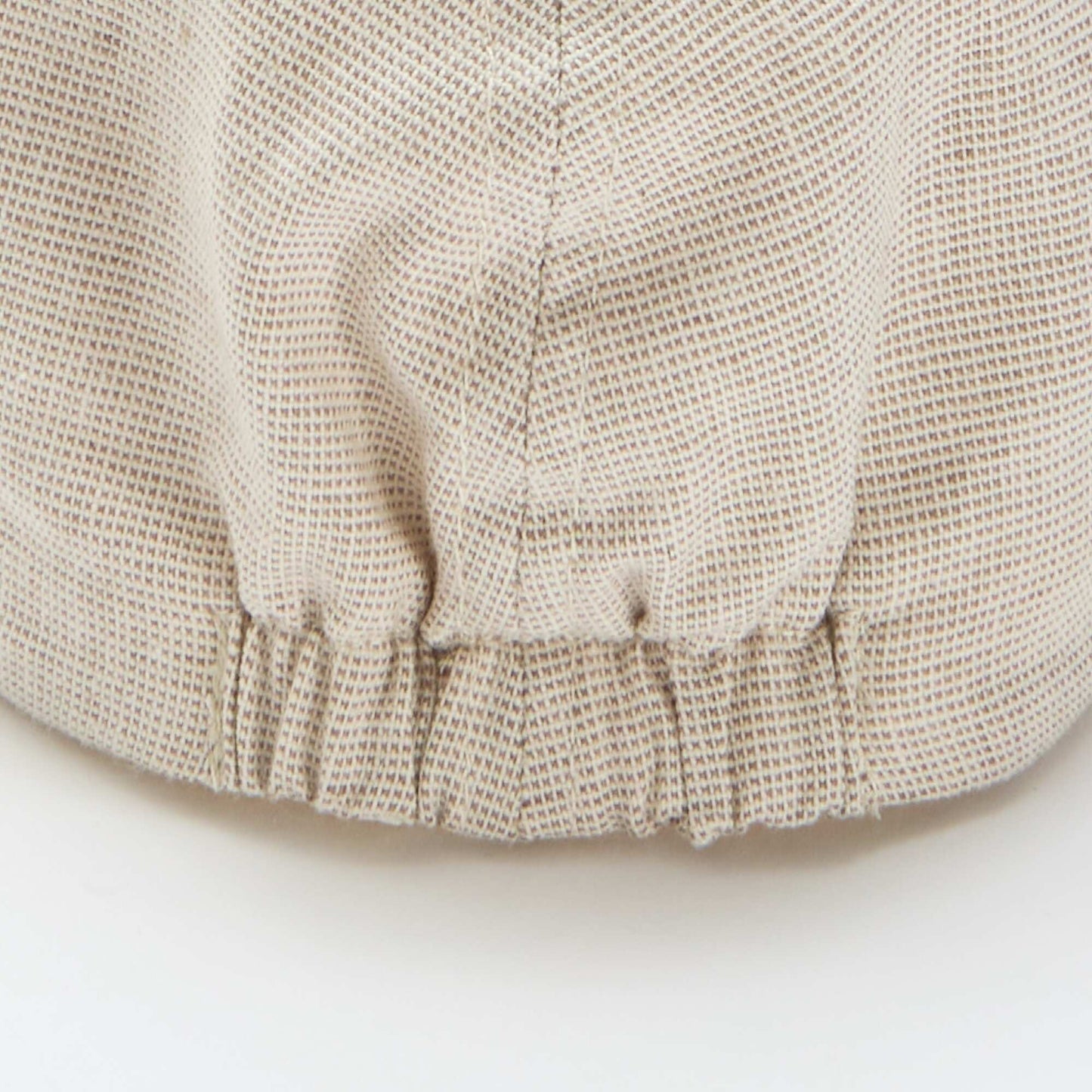 Gavroche en coton et lin uni BEIGE
