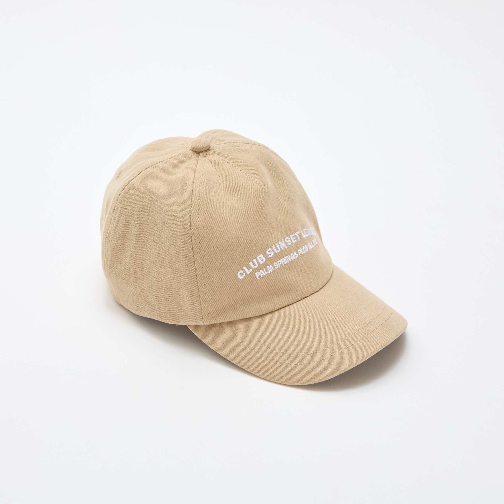 Casquette baseball en coton BEIGE