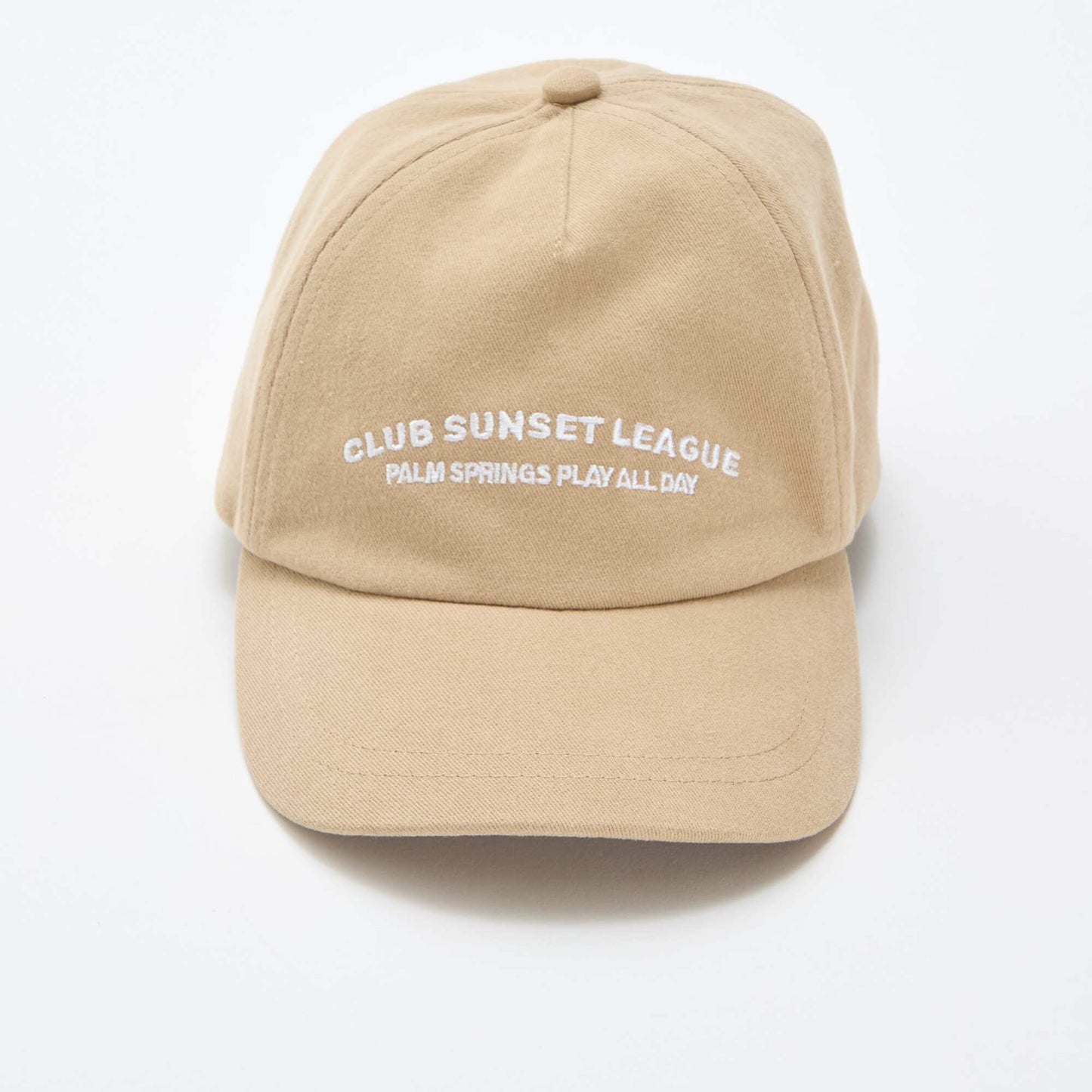 Casquette baseball en coton BEIGE