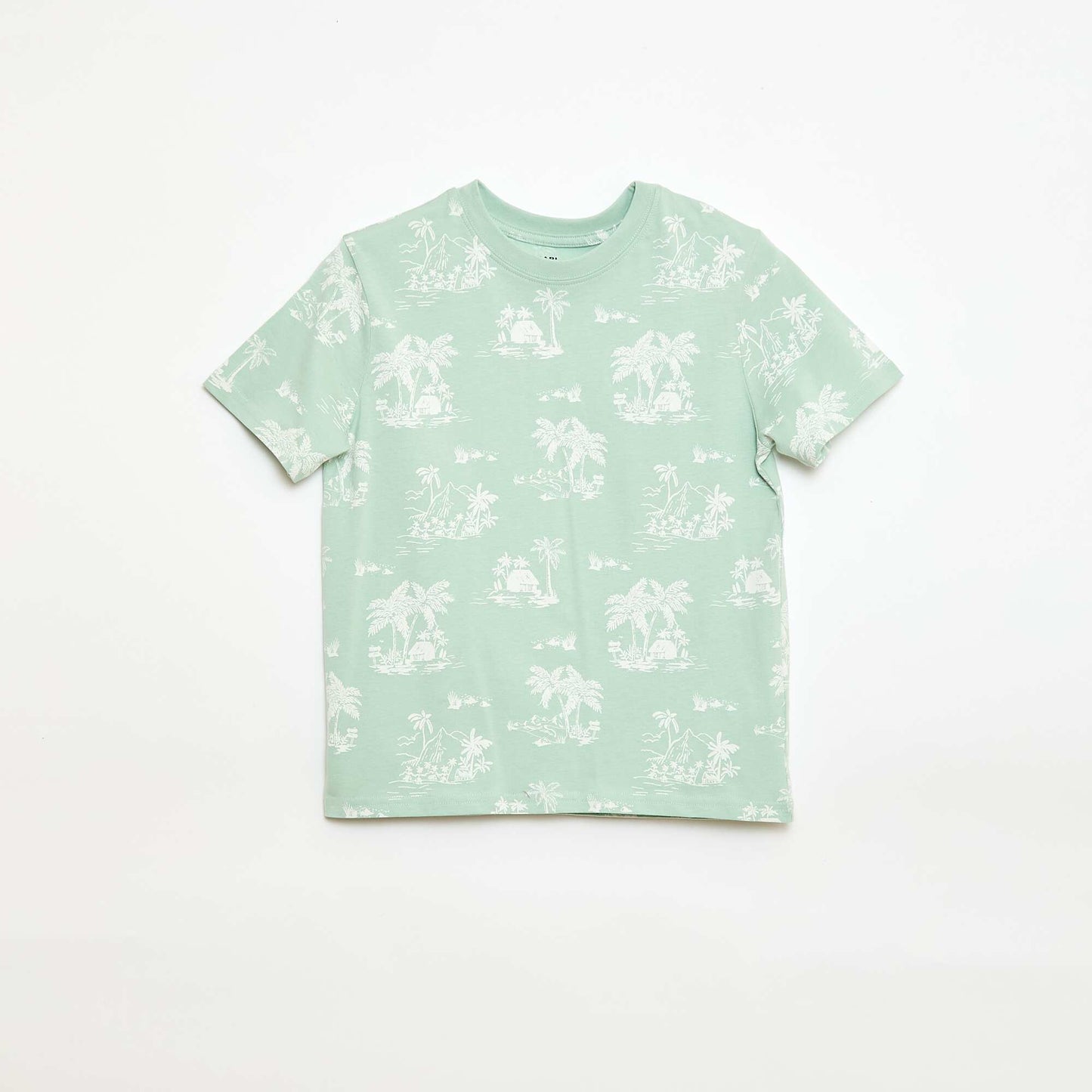 T-shirt à motif manches courtes VERT