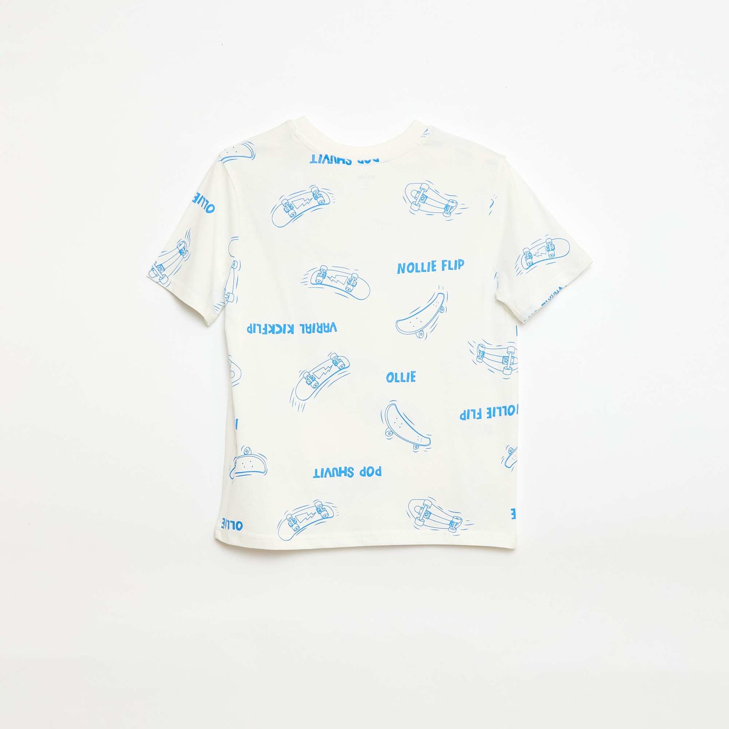 T-shirt à motif manches courtes BEIGE