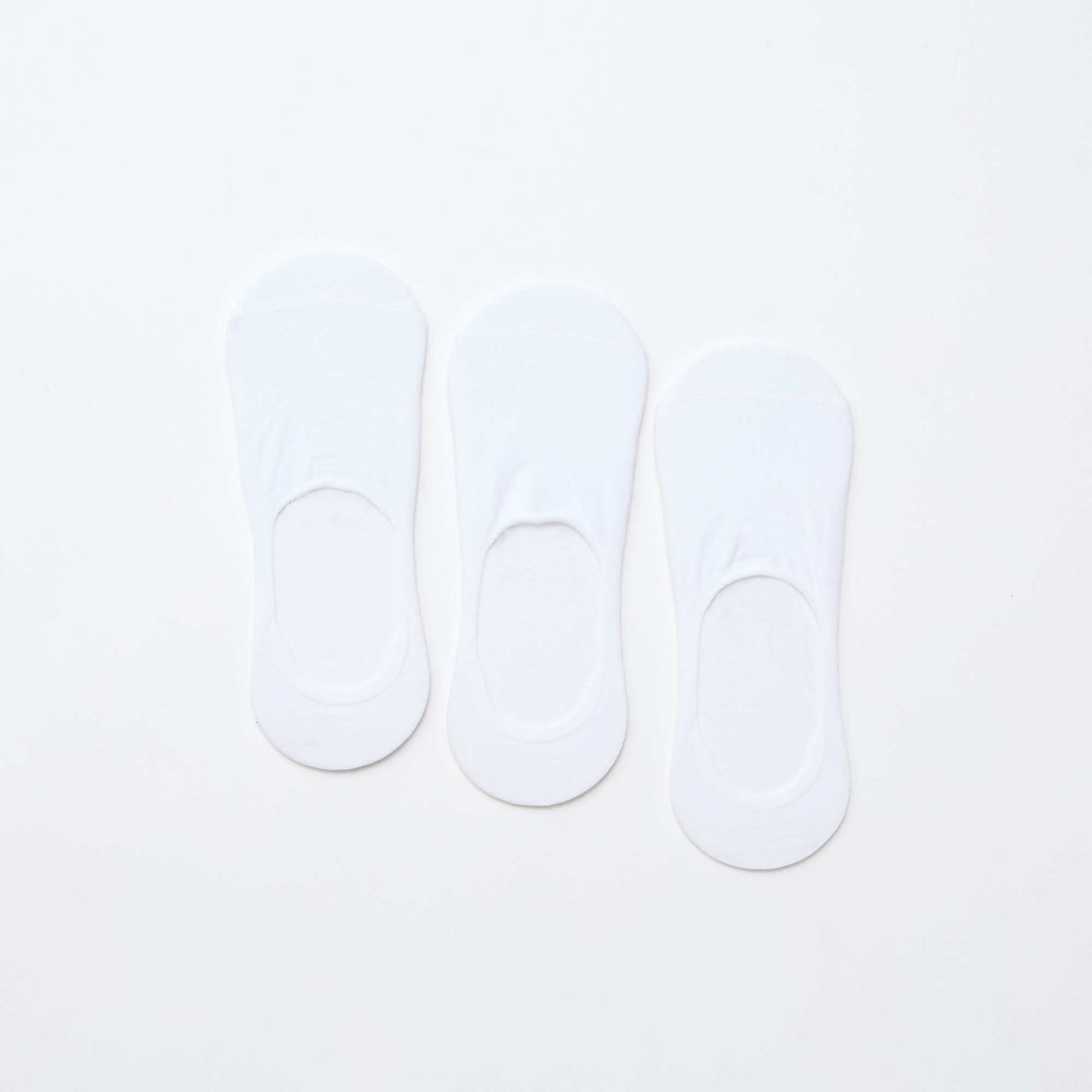 Lot de 3 paires de chaussettes en coton uni GRIS