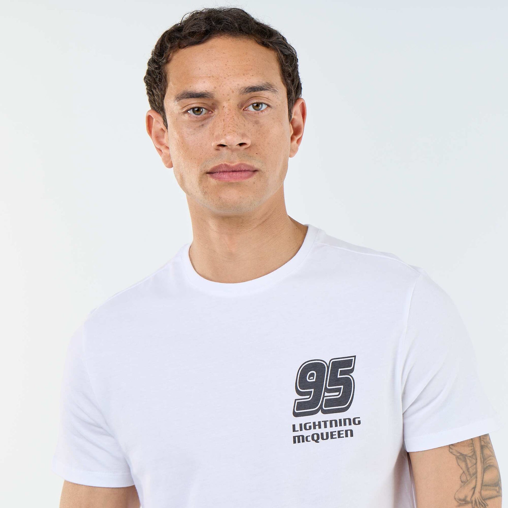 T-shirt 'Cars' 'Disney' 'Pixar' recto/verso BLANC