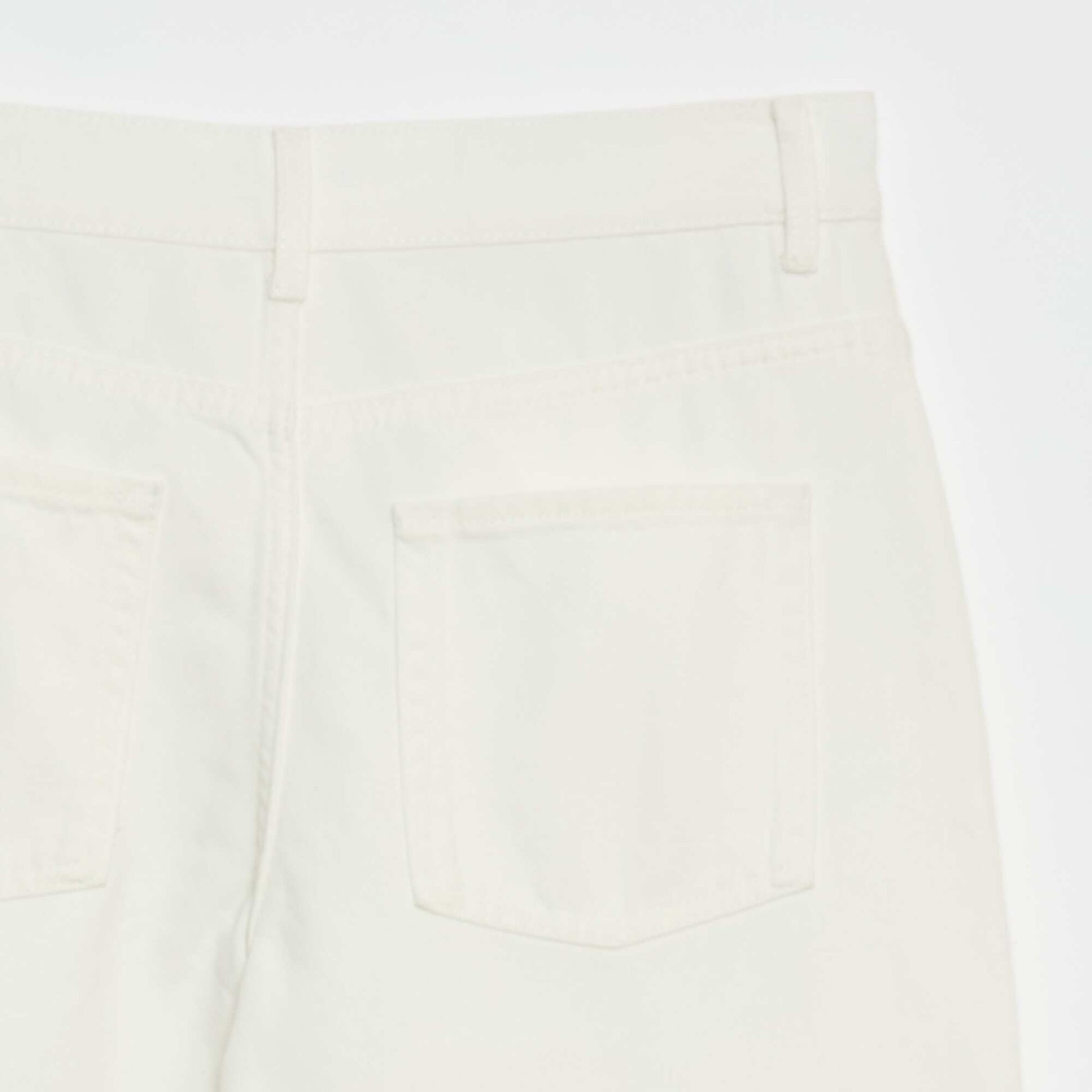 Pantalon denim coupe ballon BEIGE