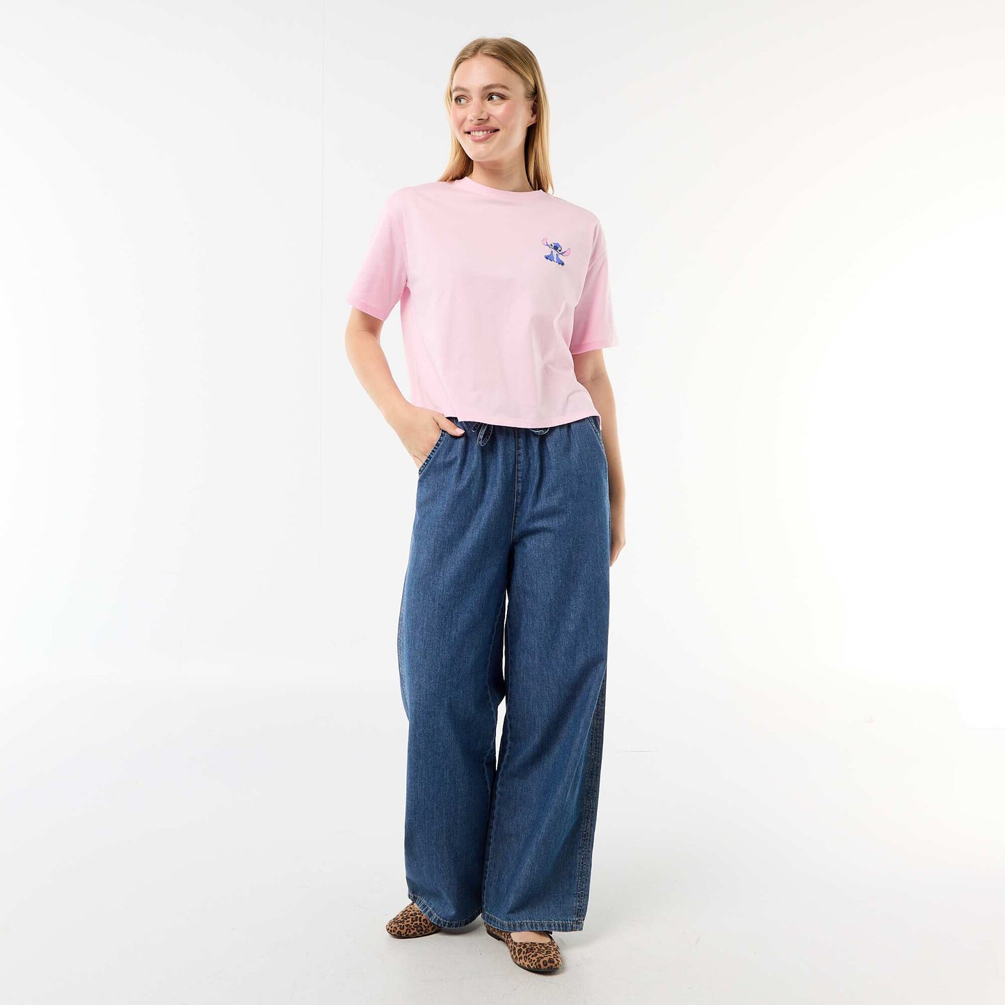 Tee-shirt imprimé 'Stitch' ROSE
