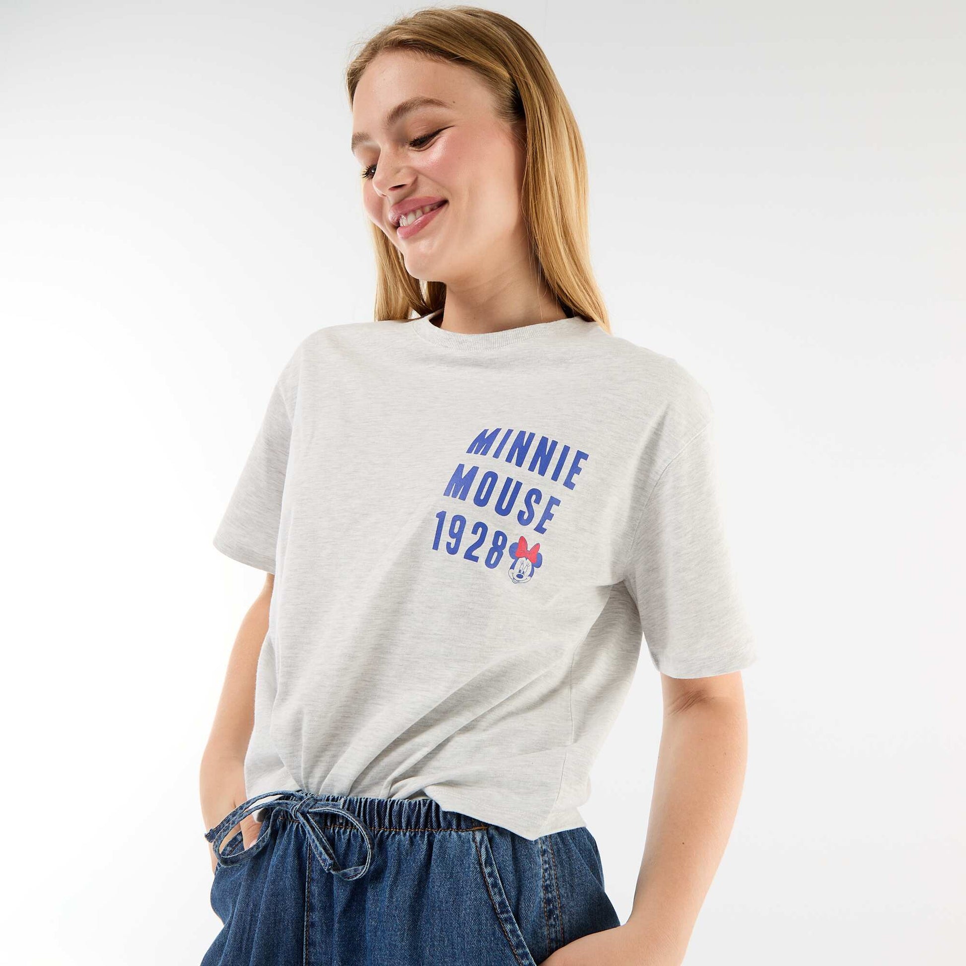 Tee-shirt chiné 'Minnie' GRIS