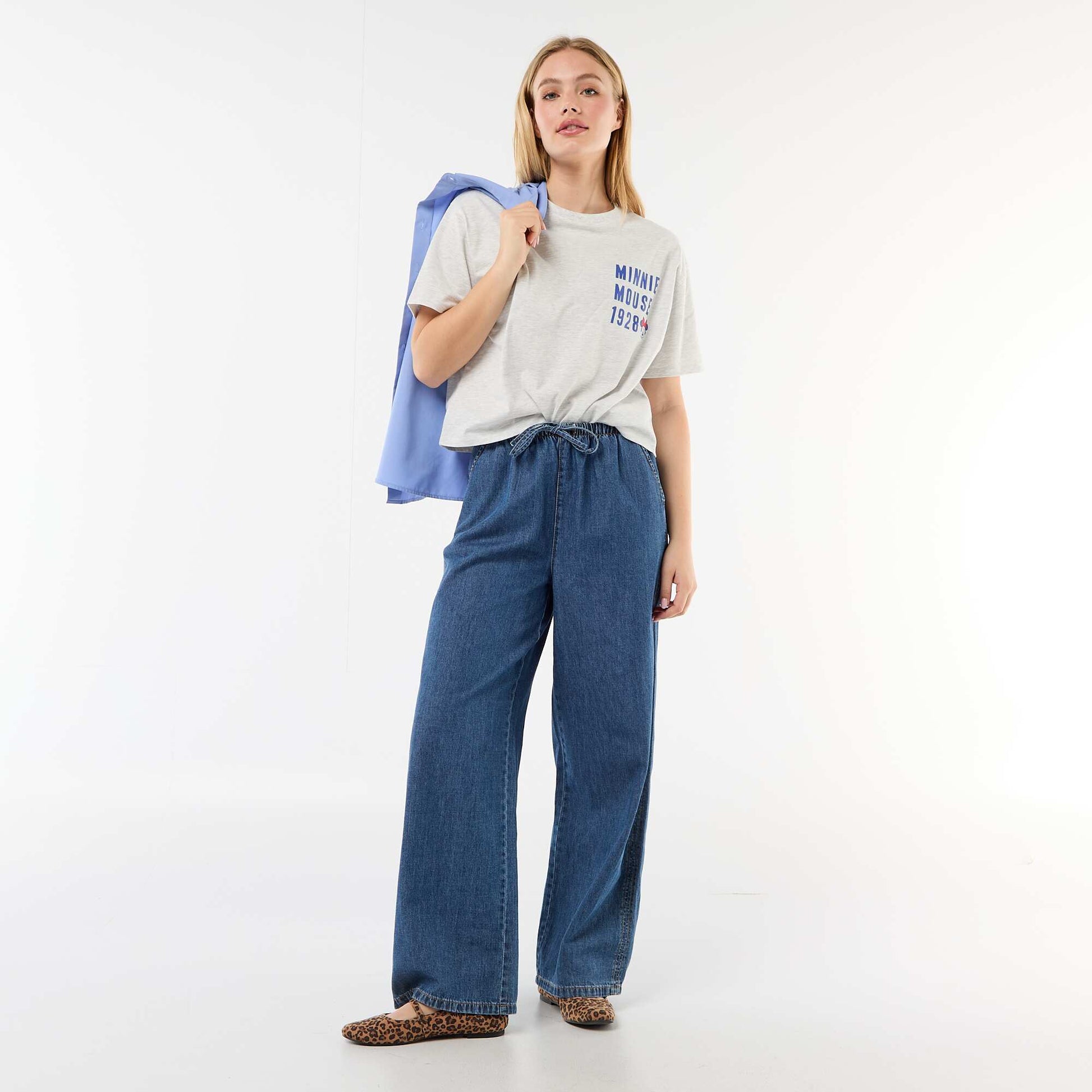Tee-shirt chiné 'Minnie' GRIS