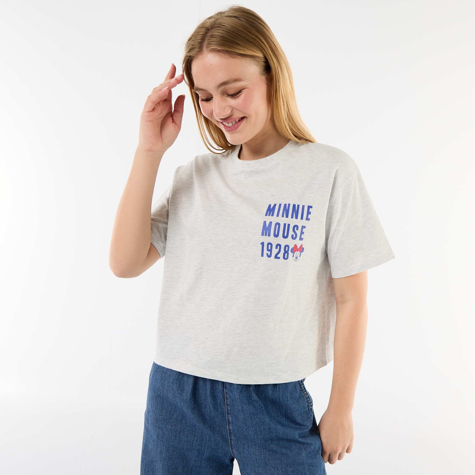 Tee-shirt chiné 'Minnie' GRIS