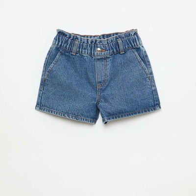 Short en jean paper bag BLEU