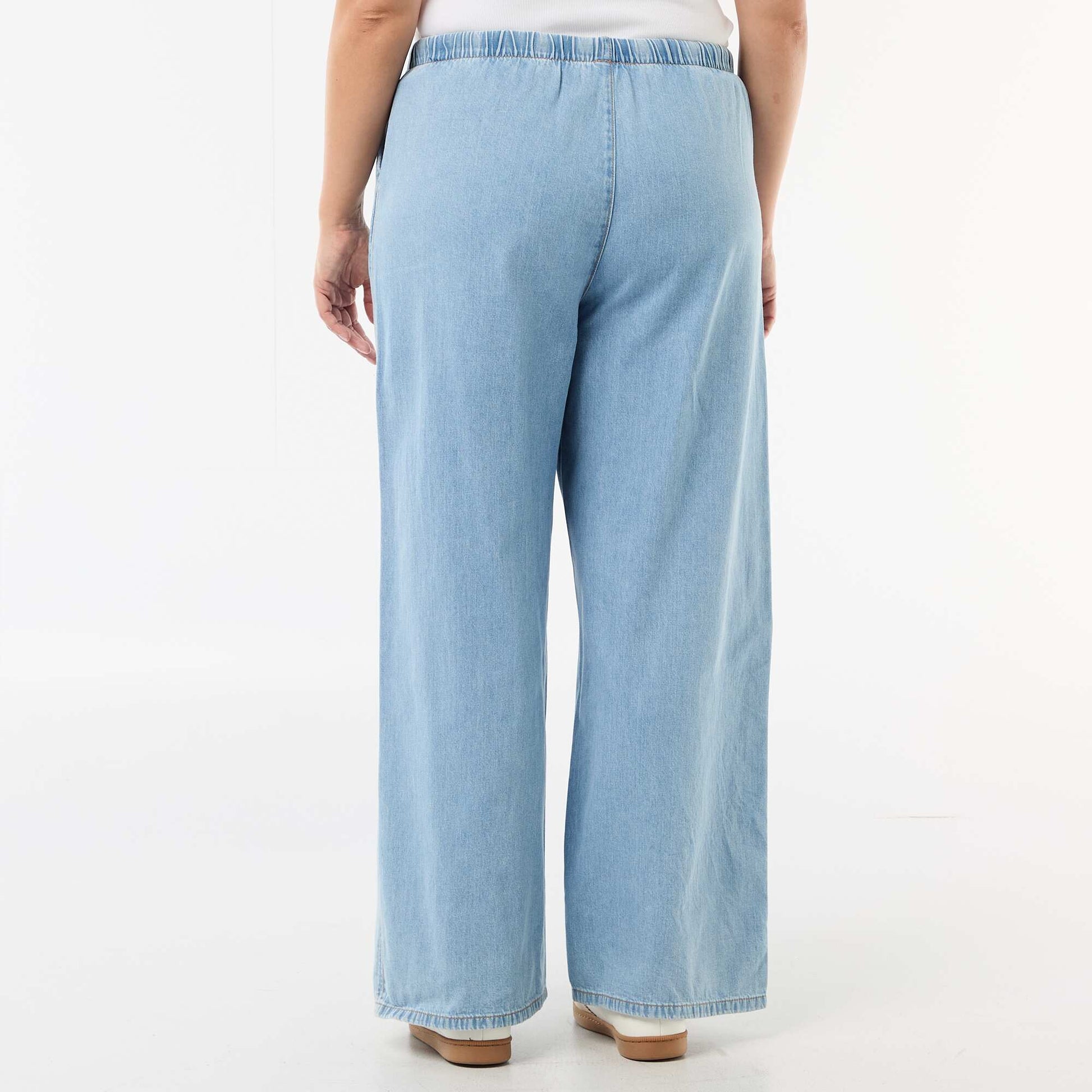 Pantalon large avec 2 poches BLEU