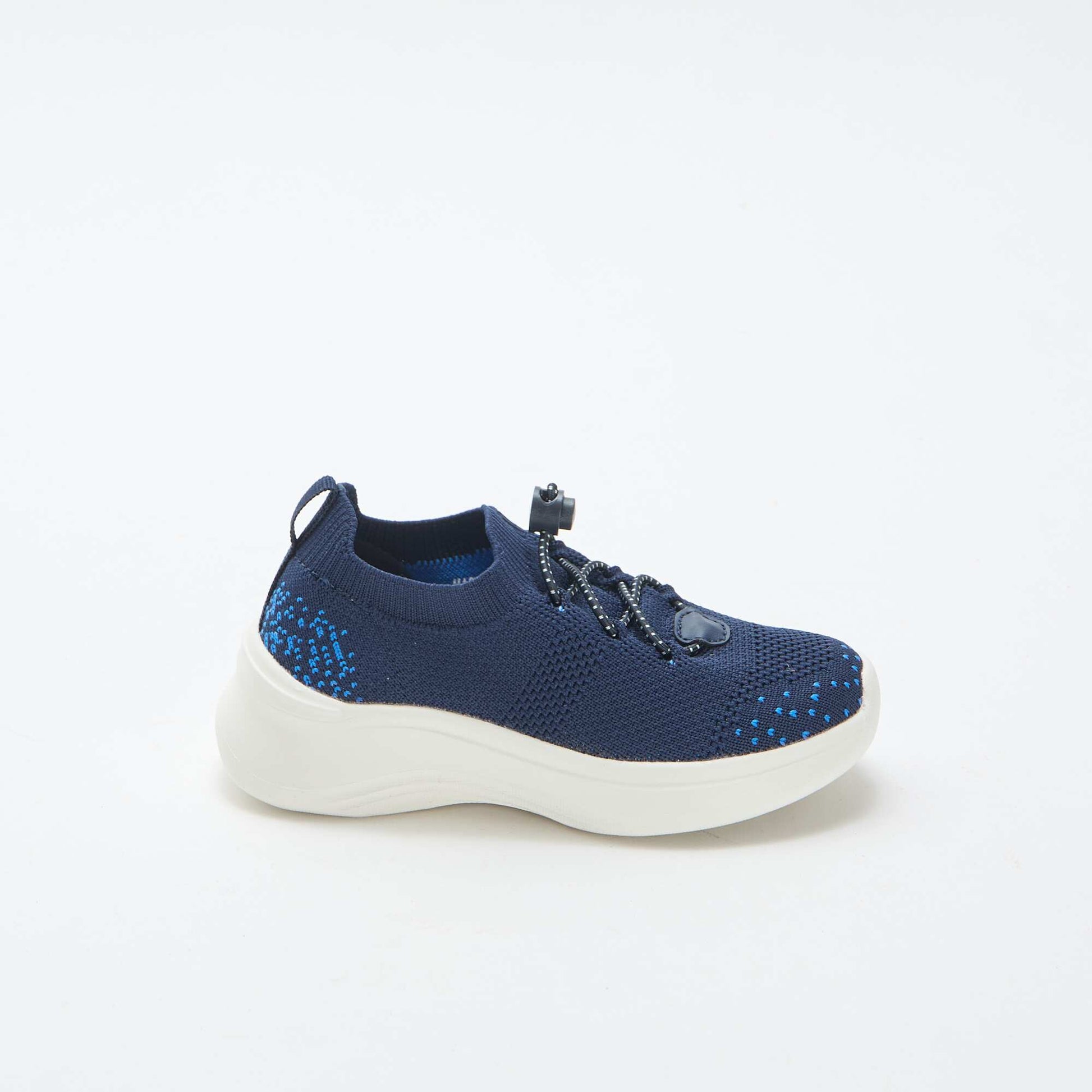 Baskets flyknit ajustables avec stopper BLEU