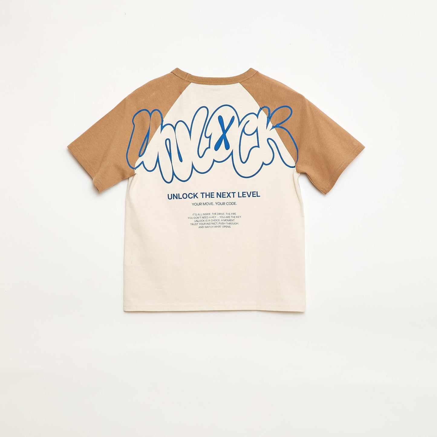 T-shirt imprimé à message BLANC