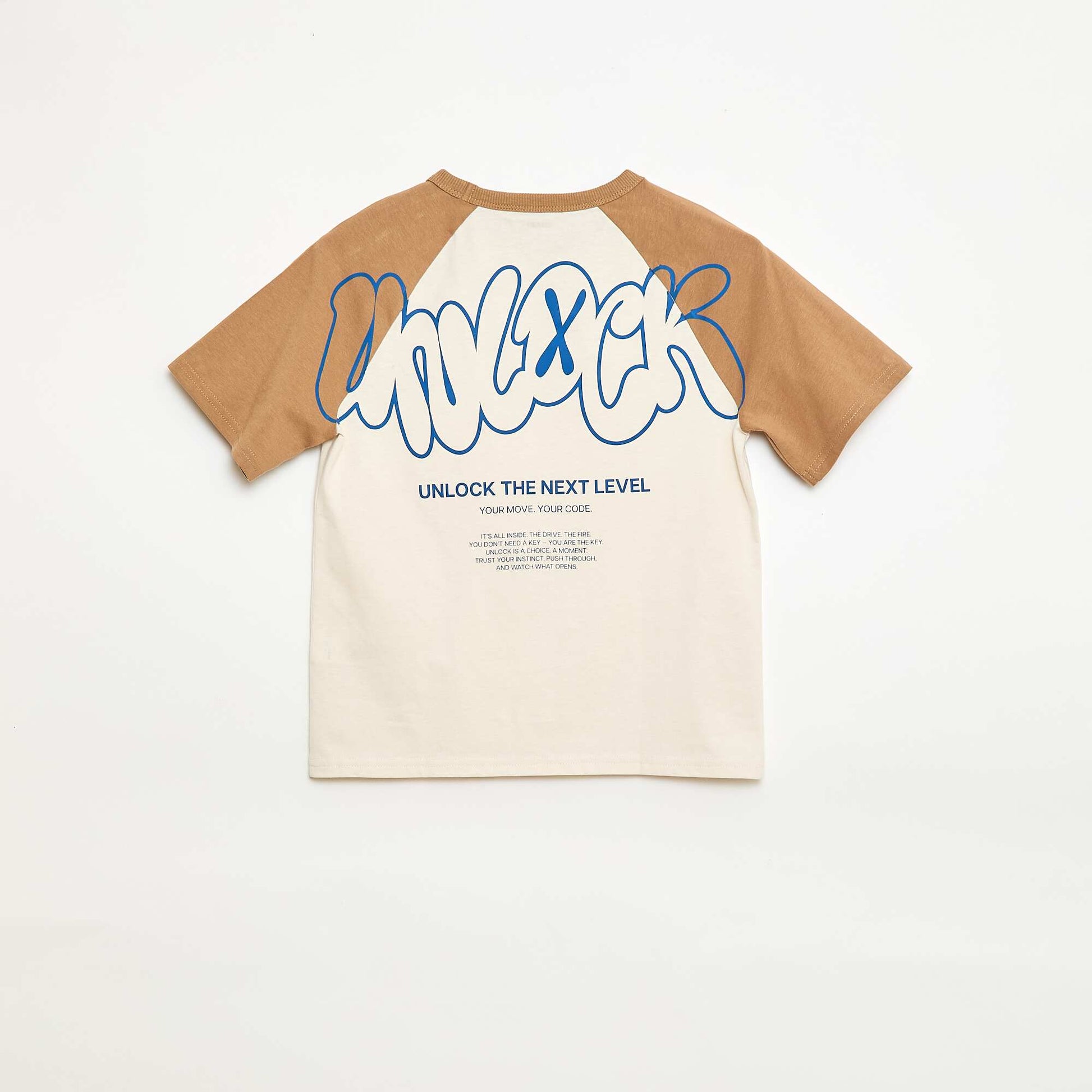 T-shirt imprimé à message BLANC