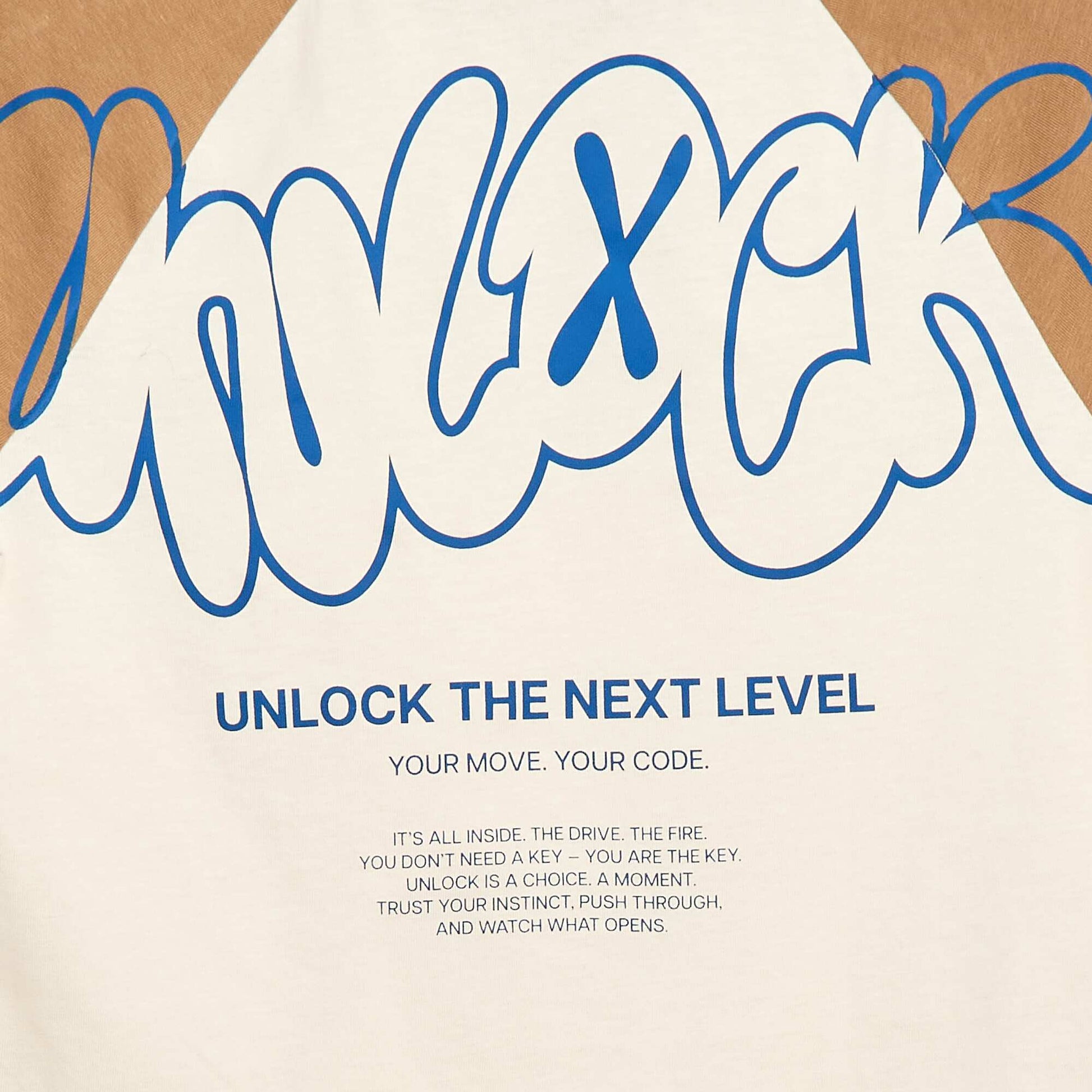 T-shirt imprimé à message BLANC