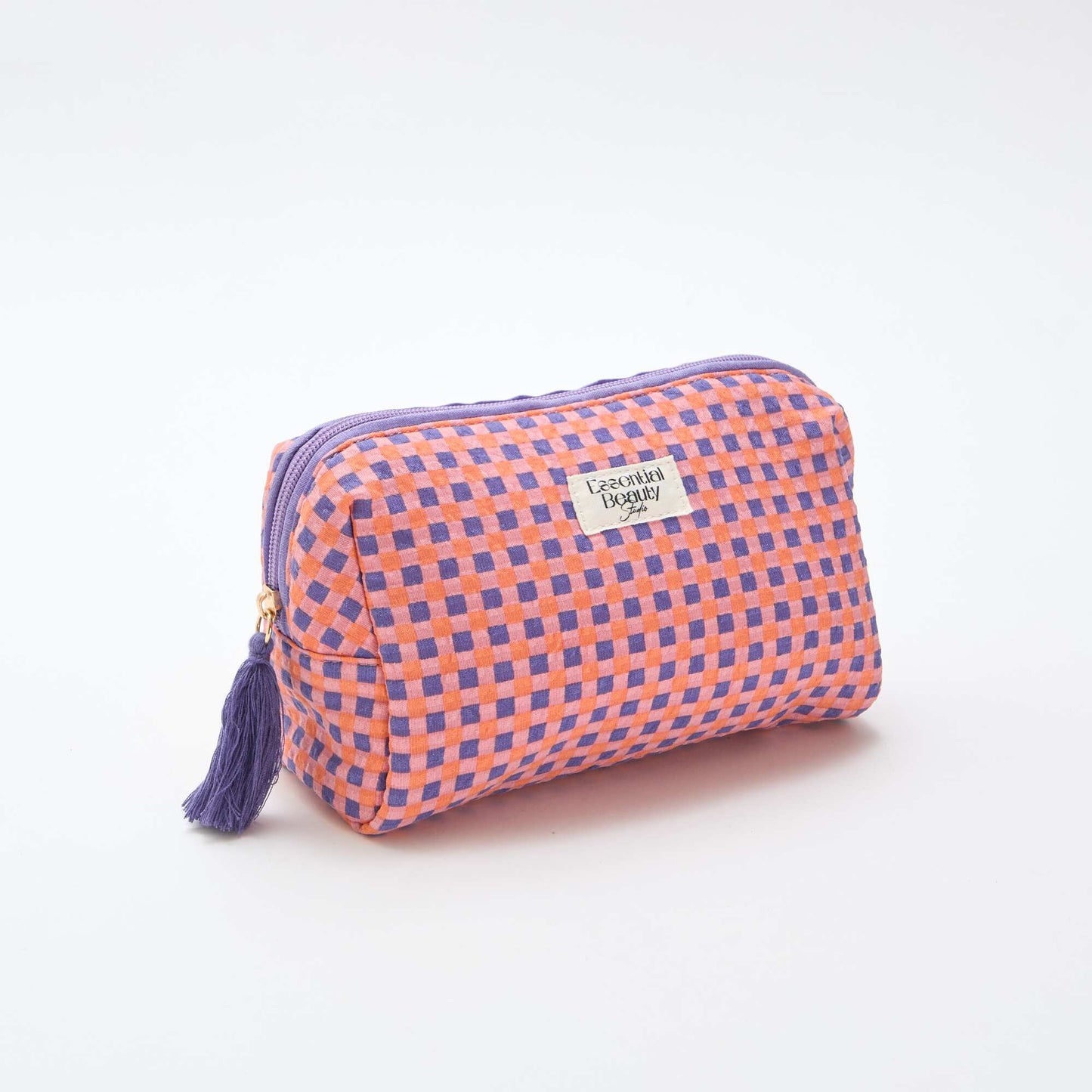 Trousse imprimée et zippée VIOLET