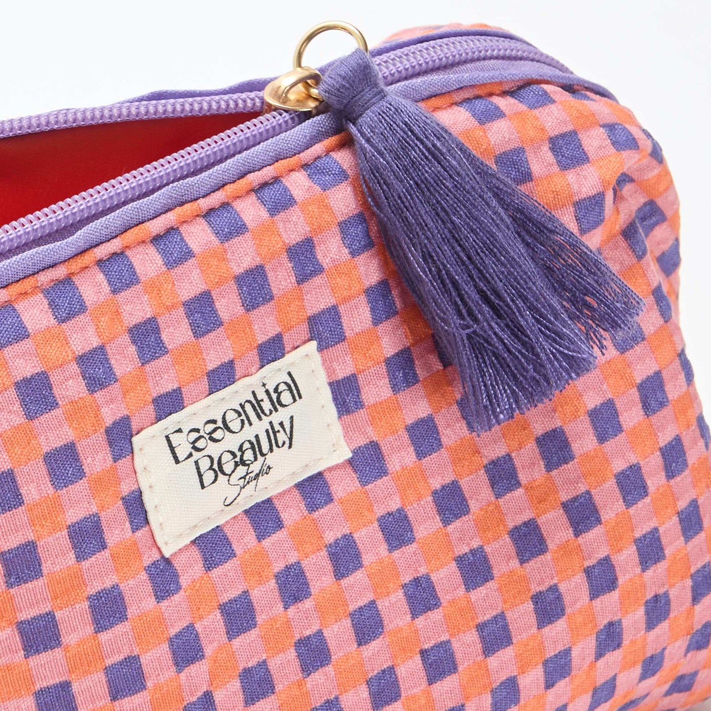 Trousse imprimée et zippée VIOLET