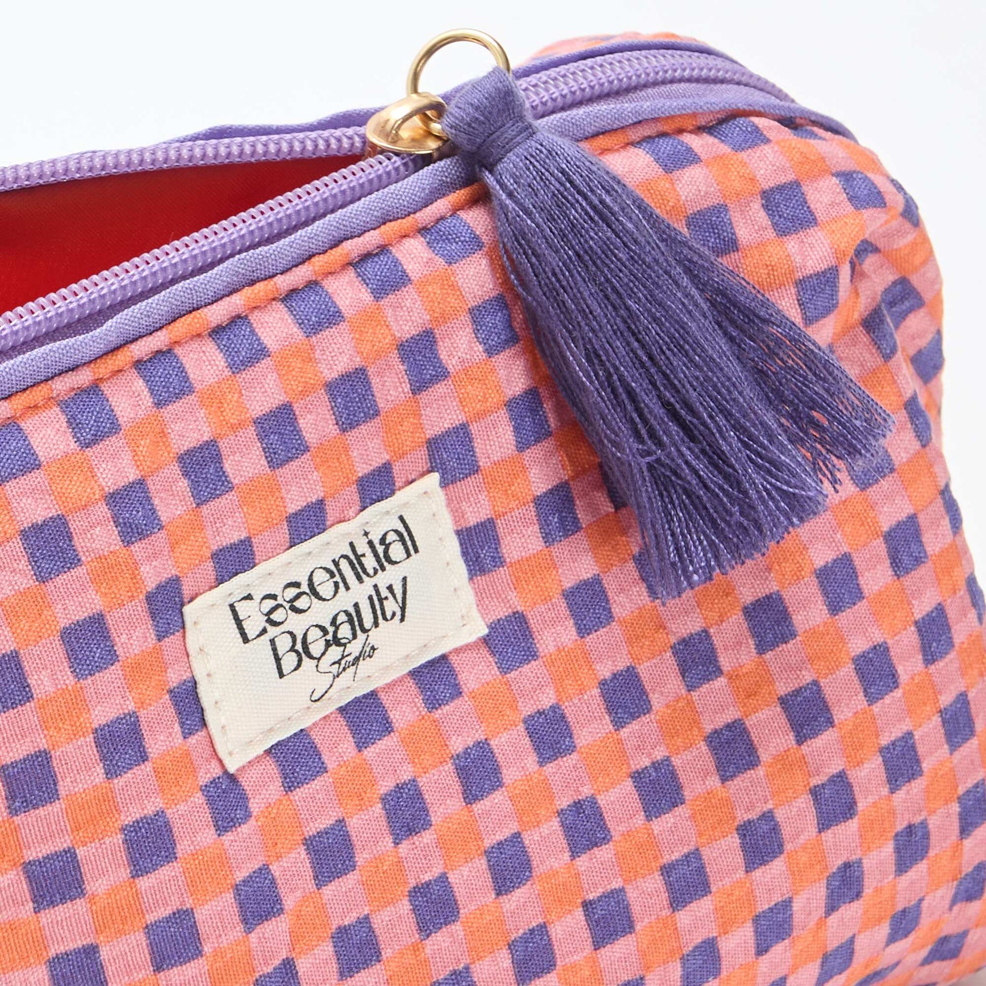 Trousse imprimée et zippée VIOLET