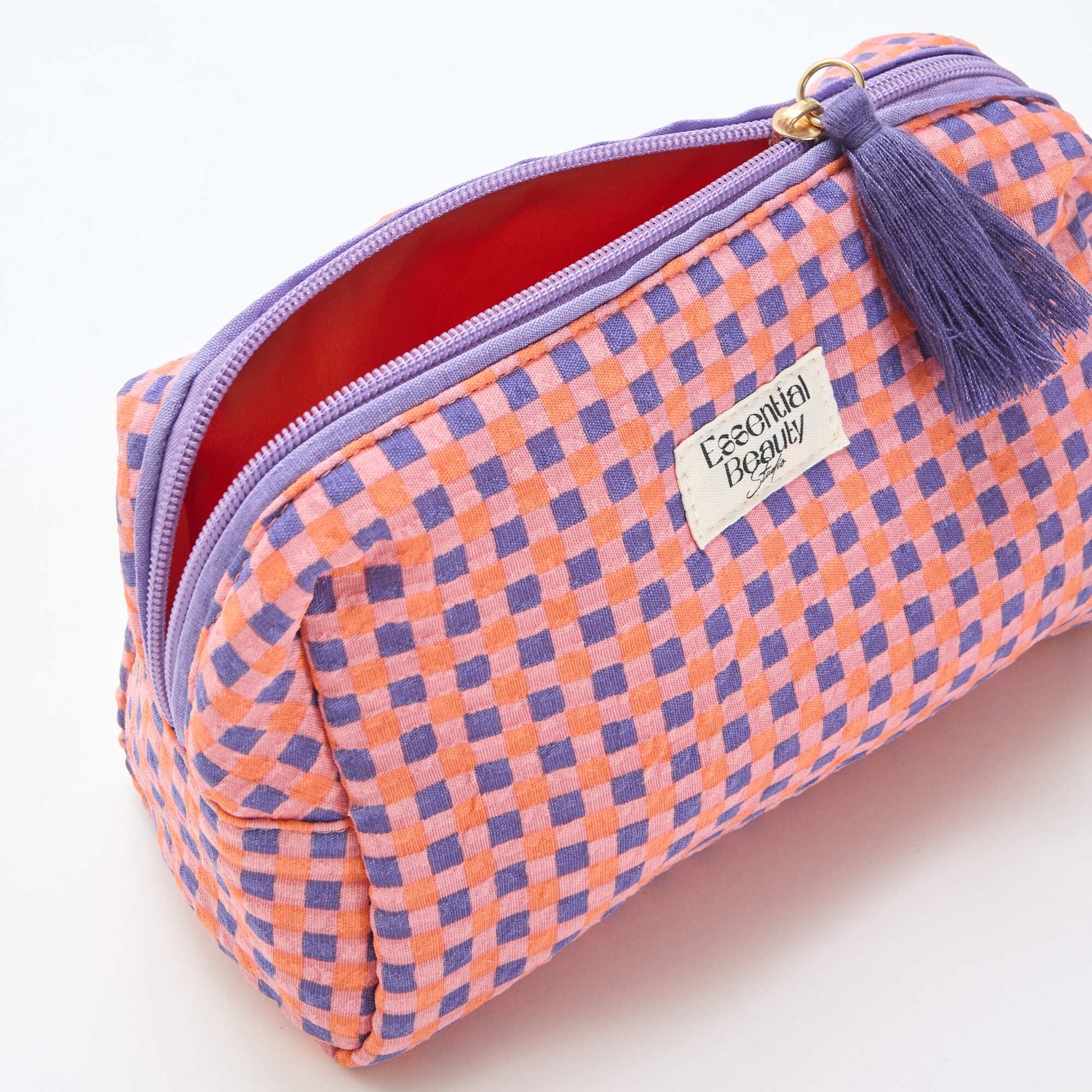 Trousse imprimée et zippée VIOLET