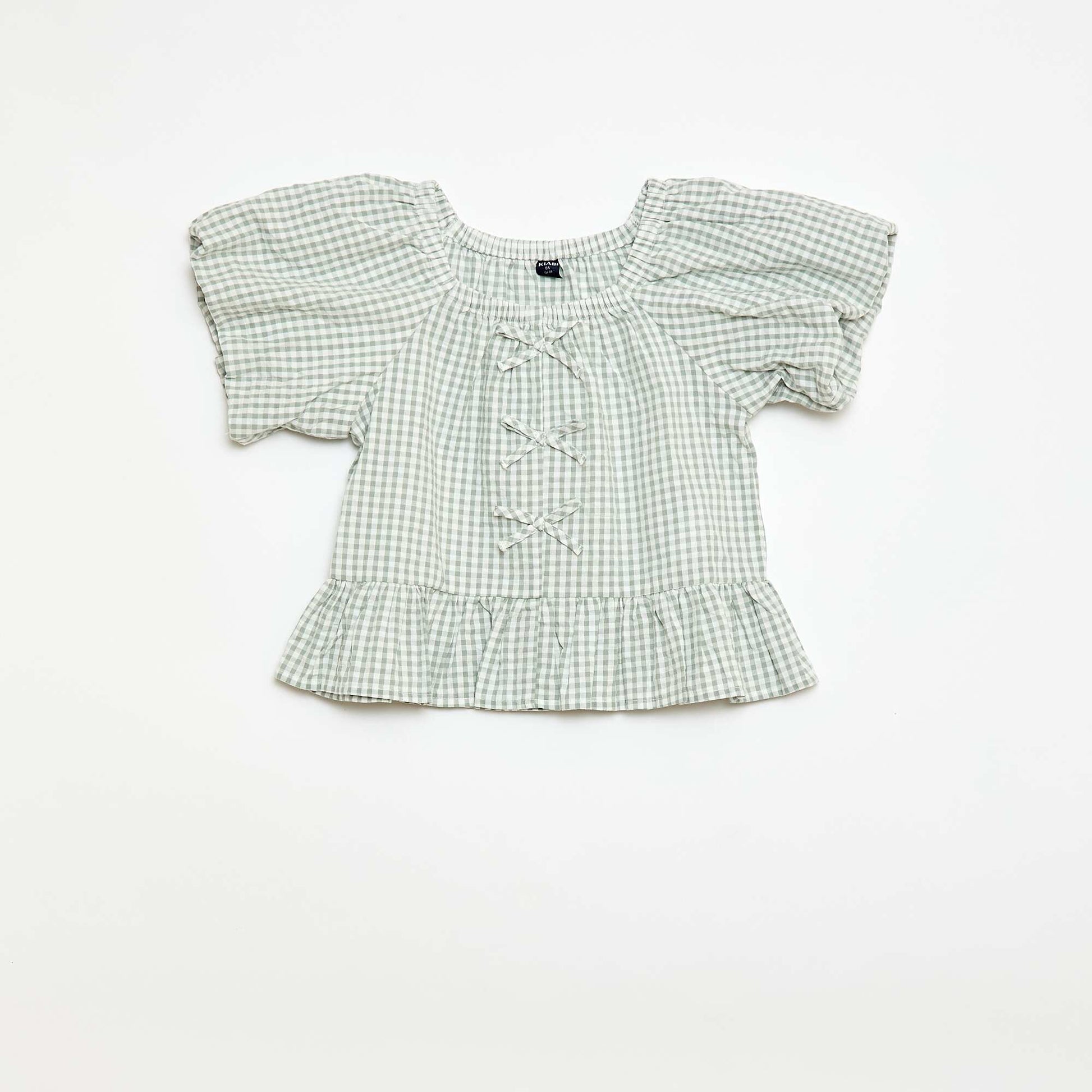 Ensemble top + pantalon avec détails en coton KAKI