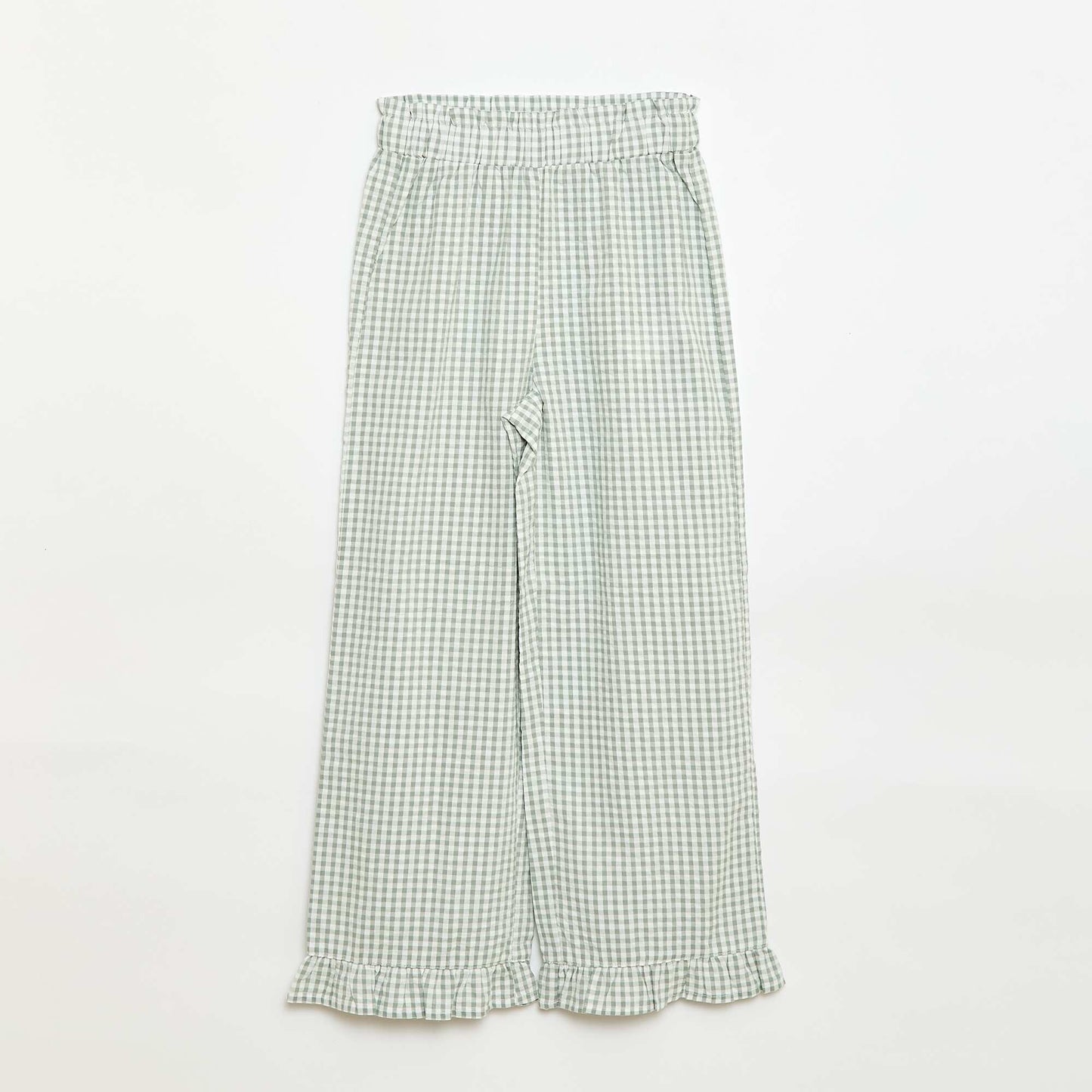 Ensemble top + pantalon avec détails en coton KAKI