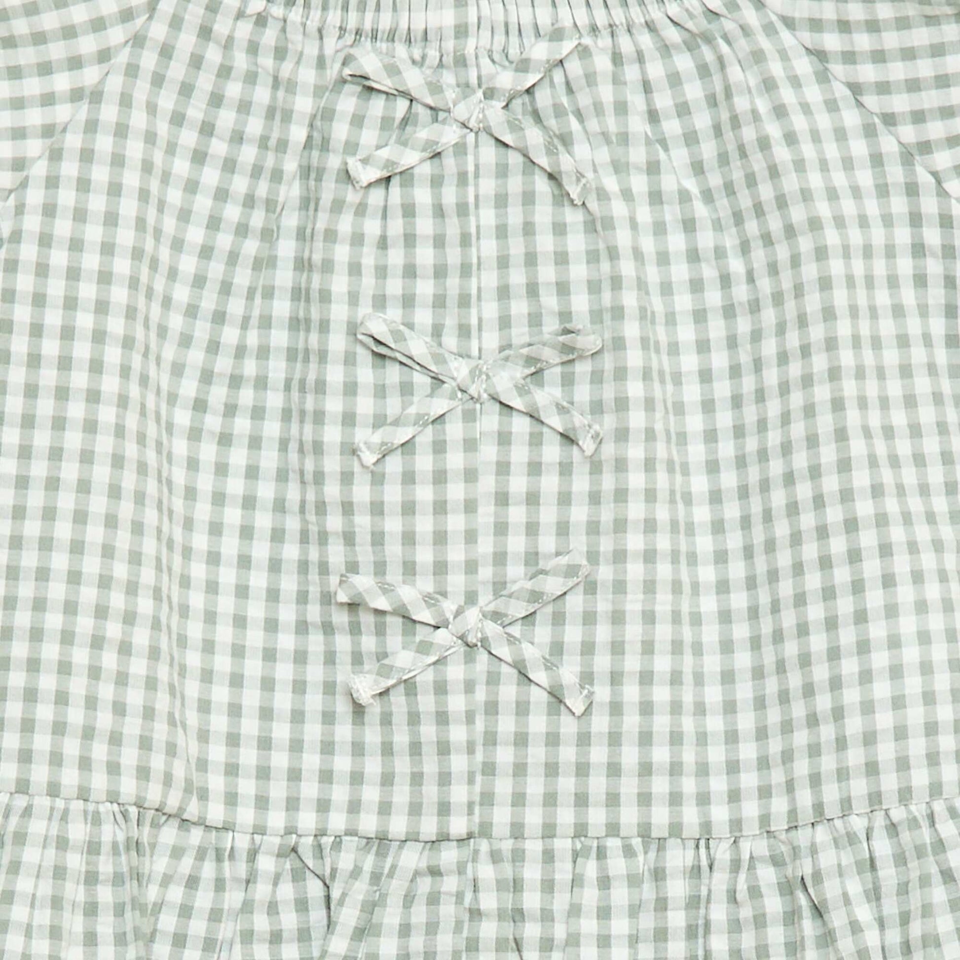 Ensemble top + pantalon avec détails en coton KAKI