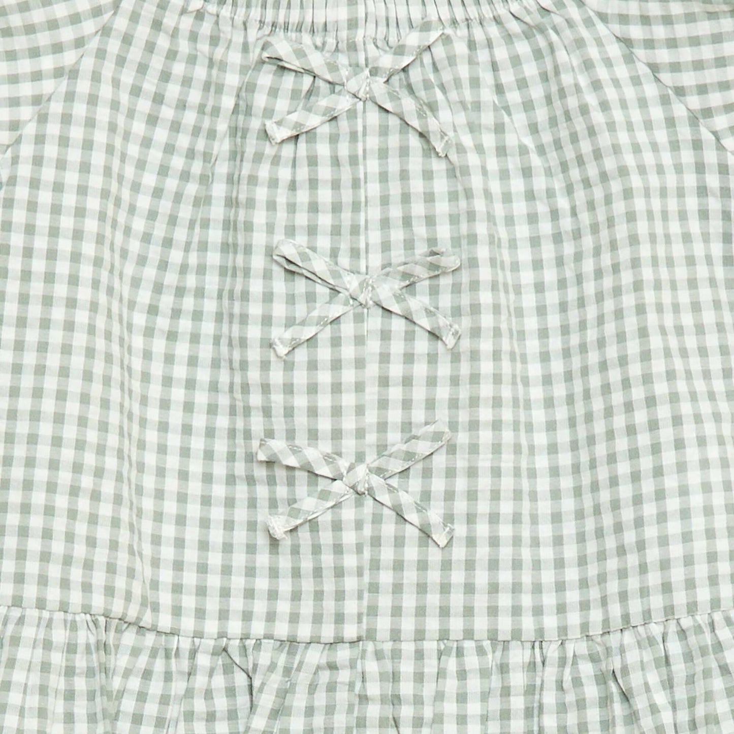 Ensemble top + pantalon avec détails en coton KAKI