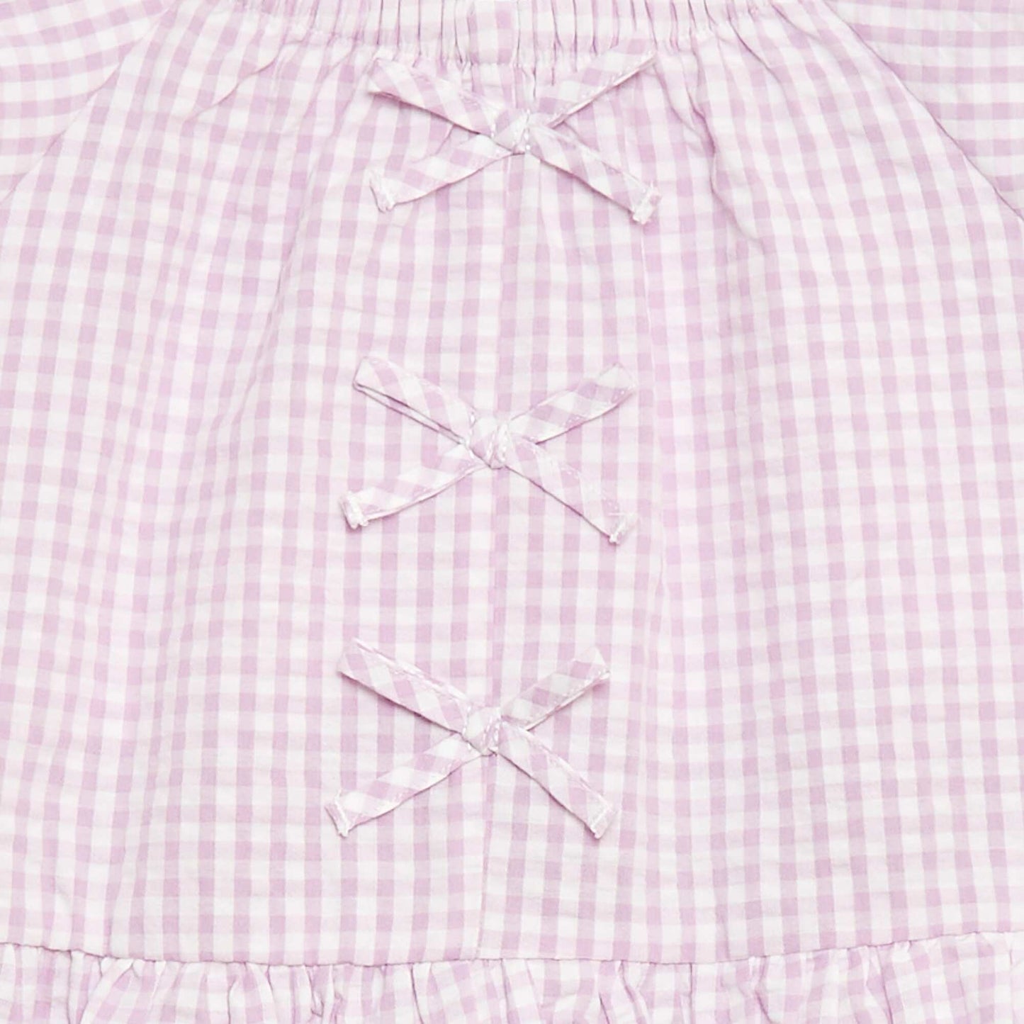 Ensemble top + pantalon avec détails en coton VIOLET