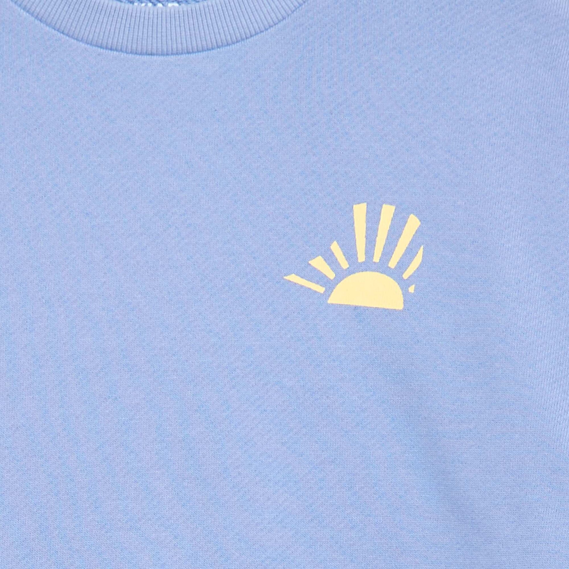 Sweat en molleton léger imprimé BLEU