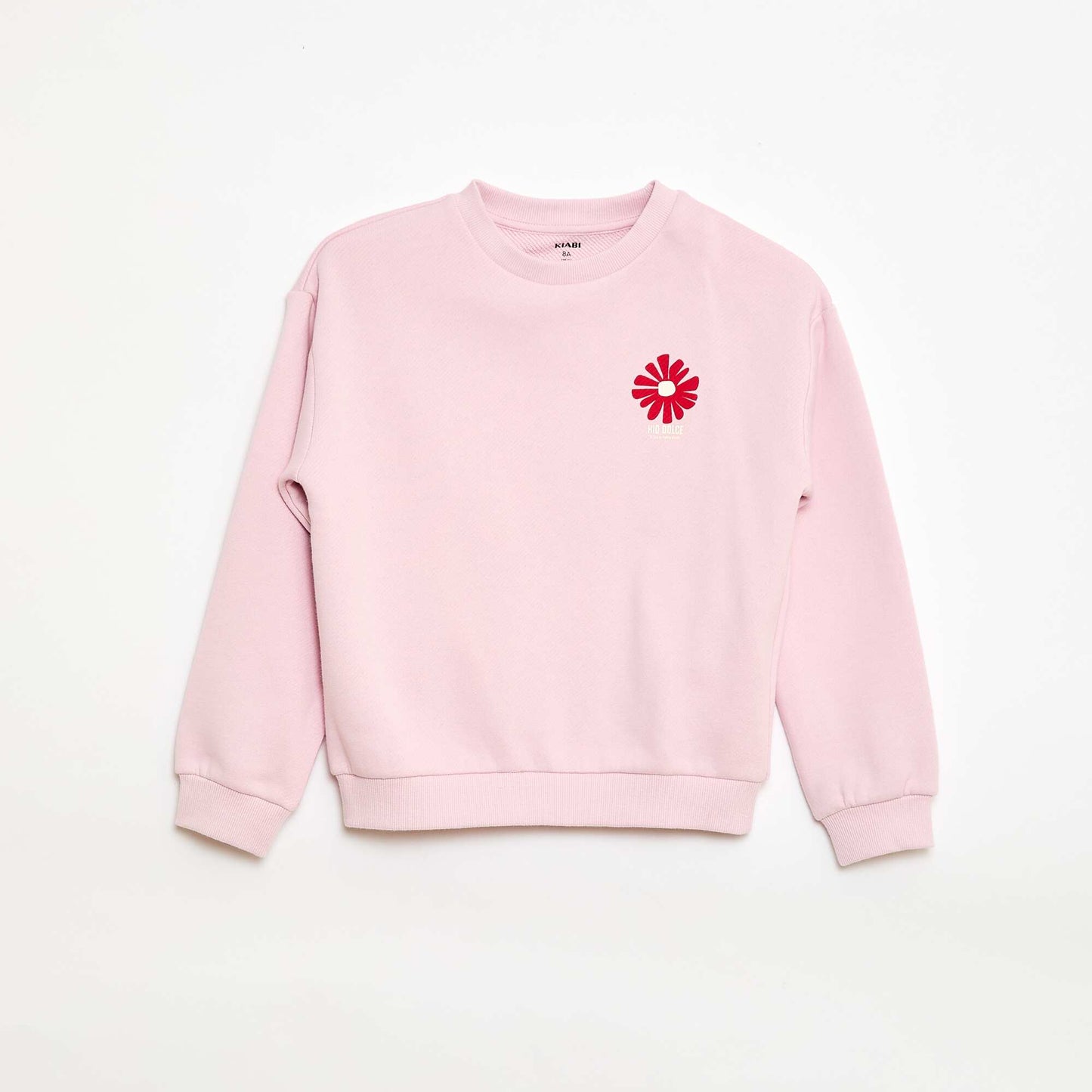 Sweat en molleton léger imprimé ROSE