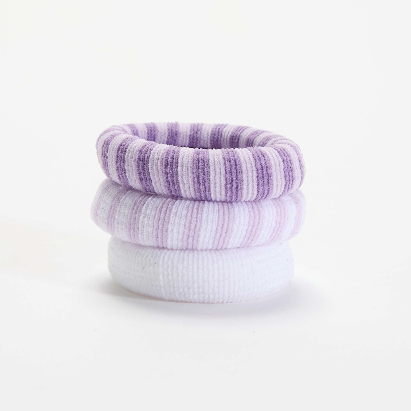 Lot de 3 élastiques mousse VIOLET
