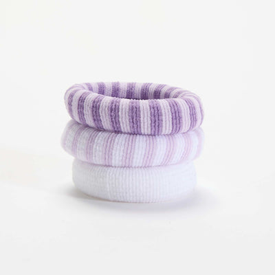 Lot de 3 élastiques mousse VIOLET