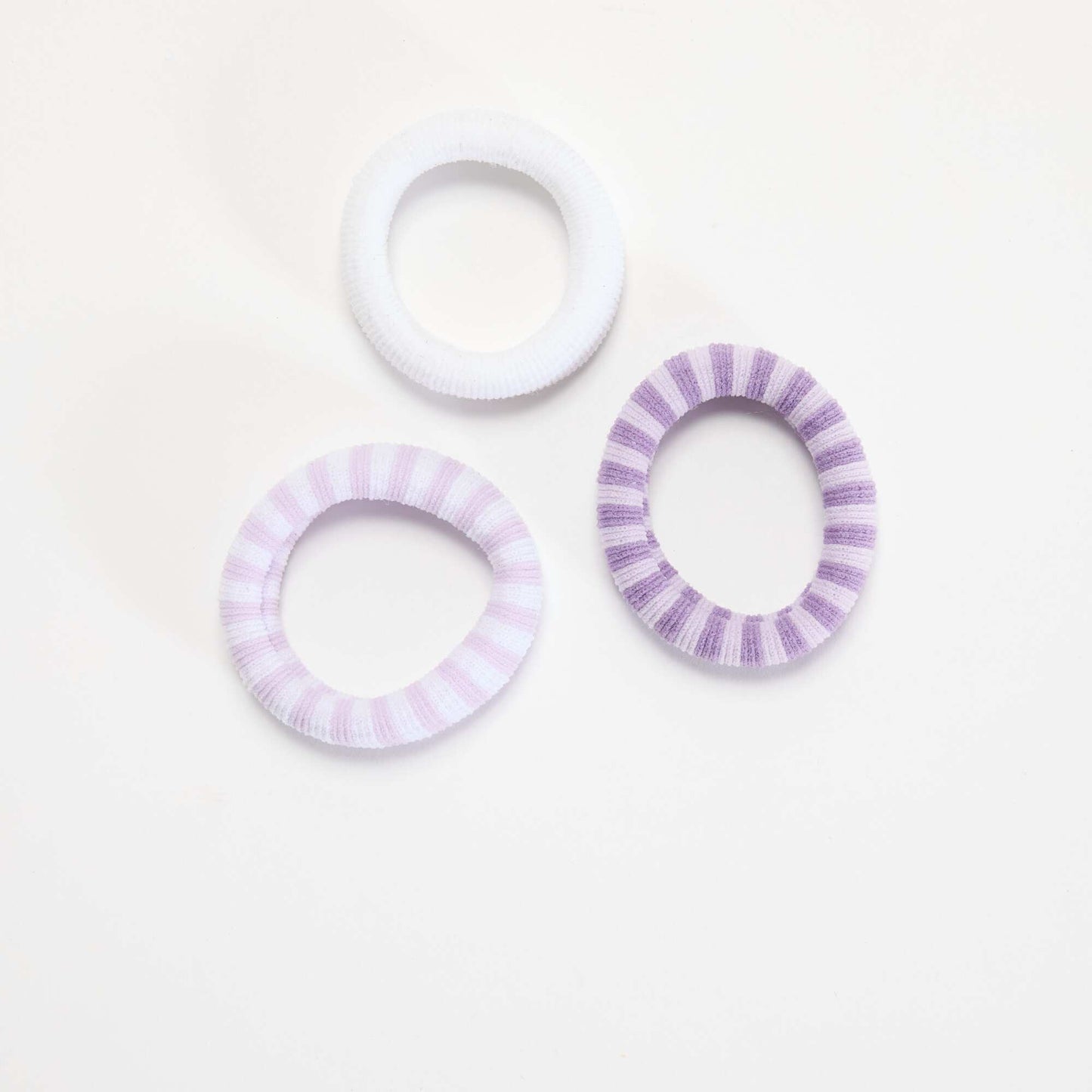 Lot de 3 élastiques mousse VIOLET