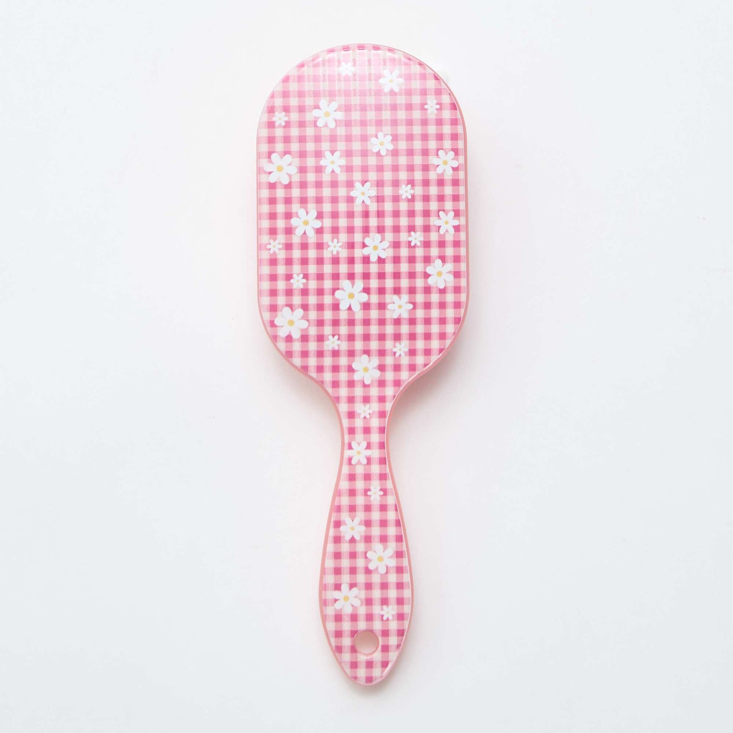 Brosse carrée imprimée ROSE