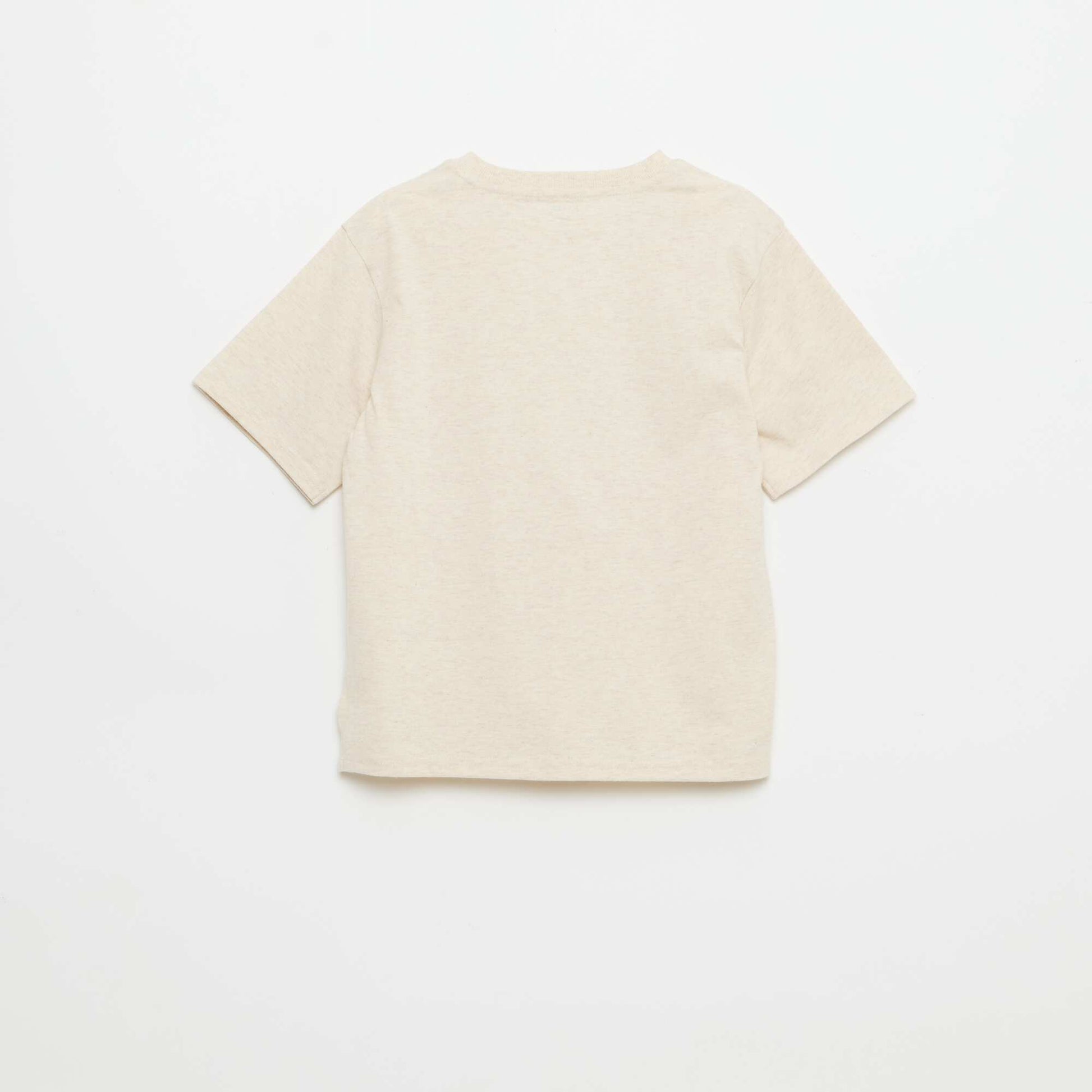 T-shirt à manches courtes imprimé BEIGE