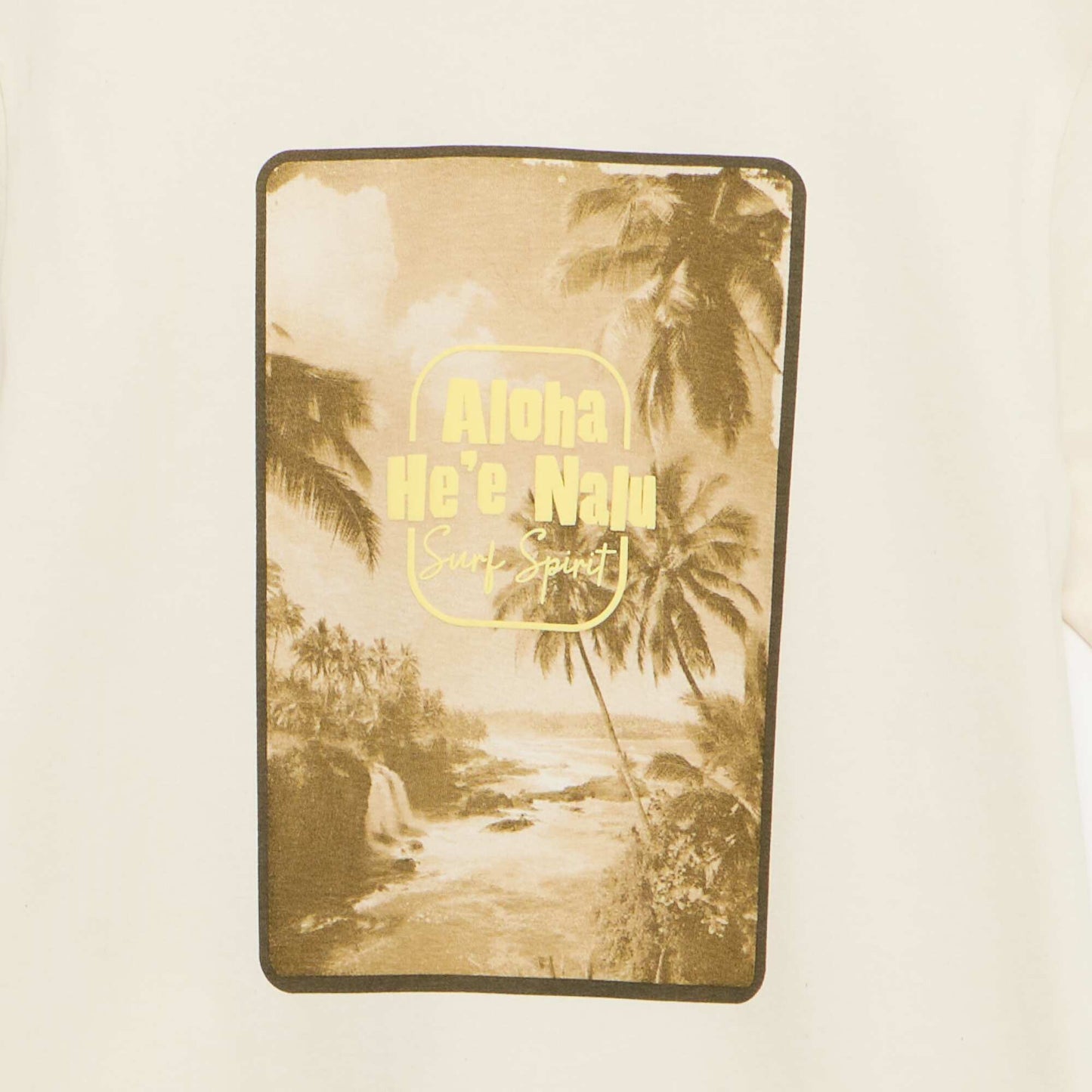 T-shirt imprimé fantaisie manches courtes BLANC