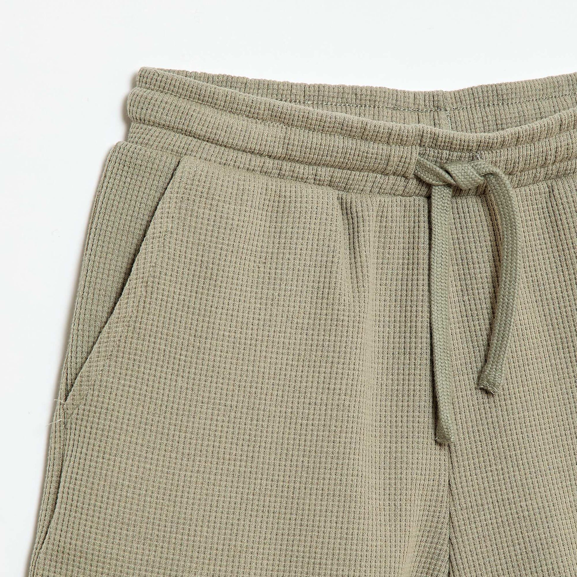 Short en nid d'abeilles VERT