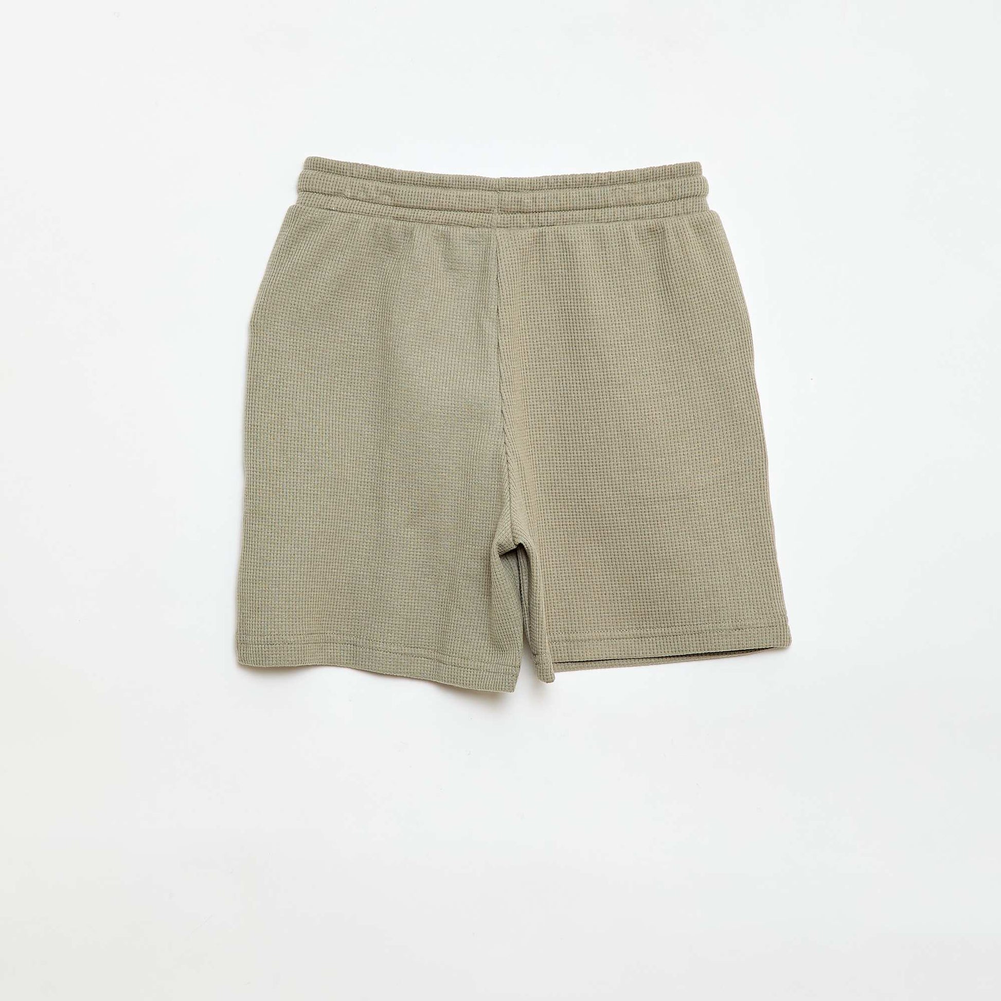 Short en nid d'abeilles VERT