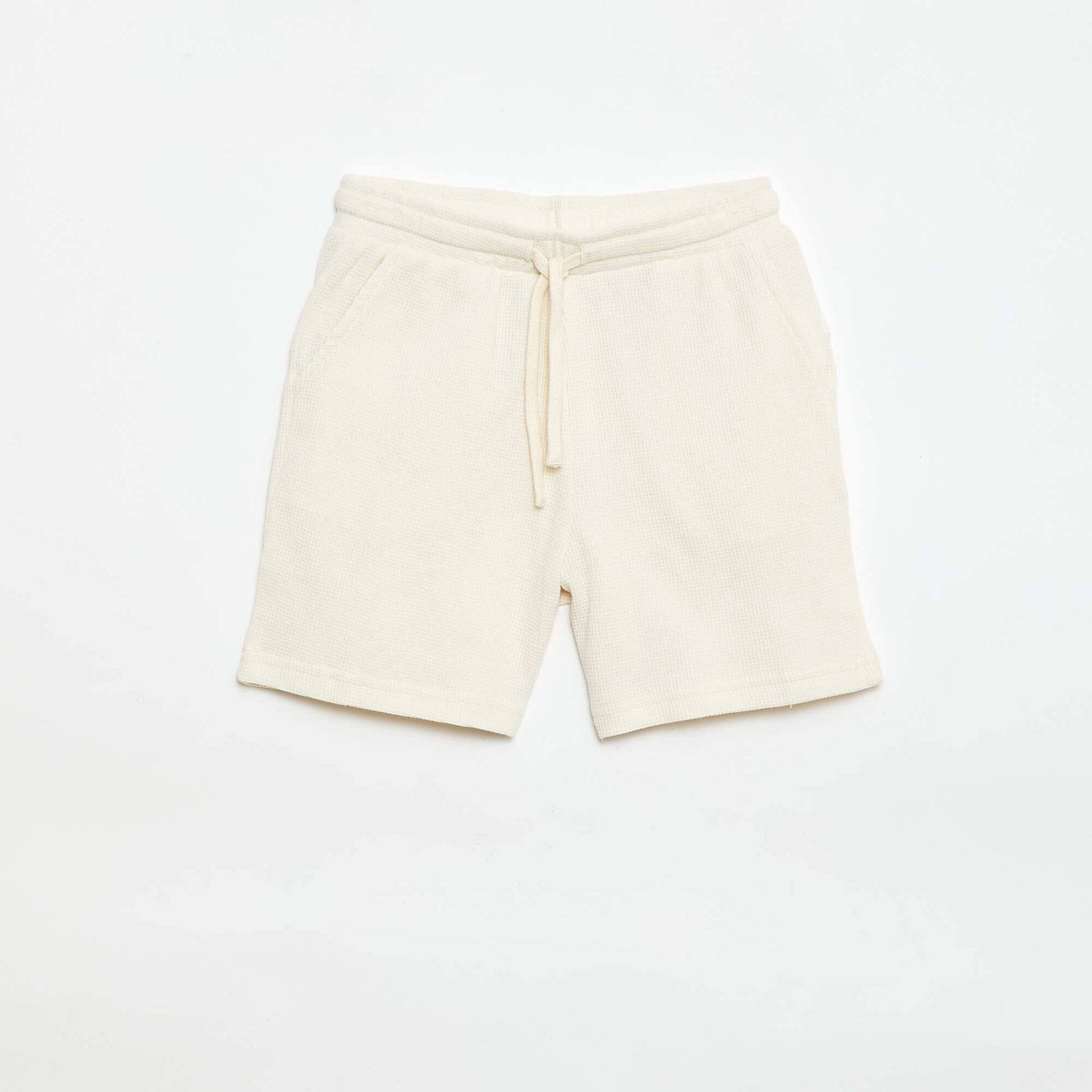 Short en nid d'abeilles BEIGE