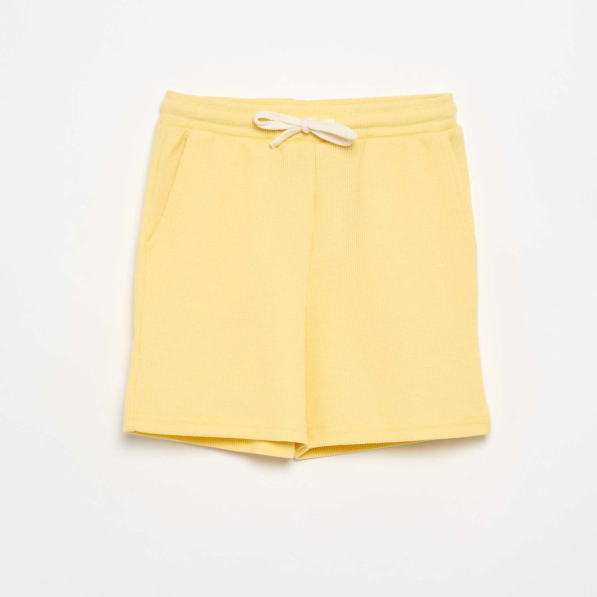 Short en nid d'abeilles JAUNE