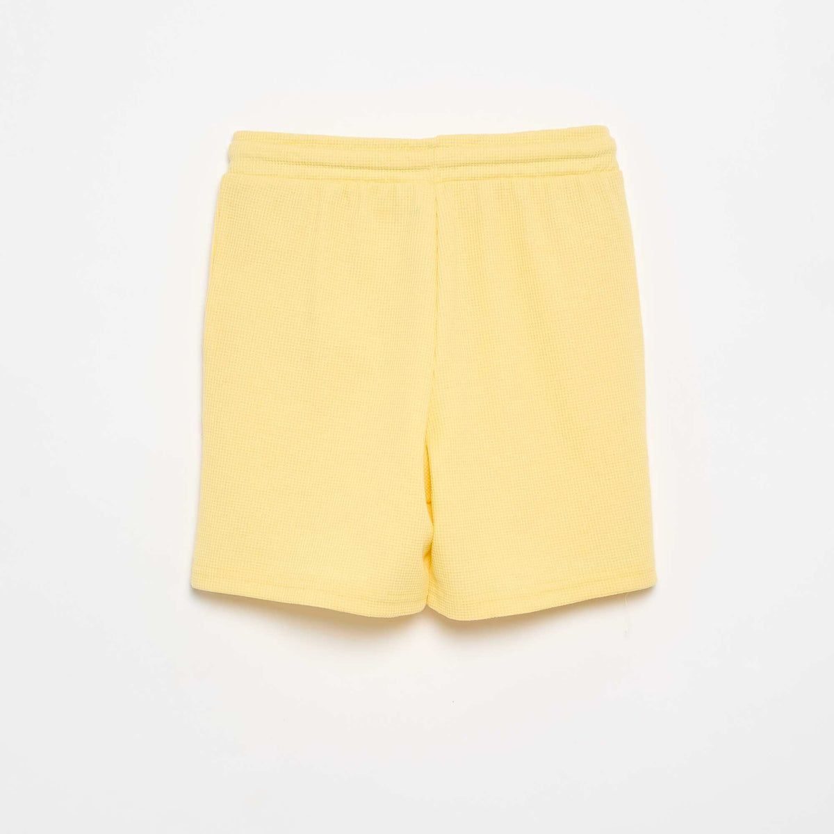 Short en nid d'abeilles JAUNE
