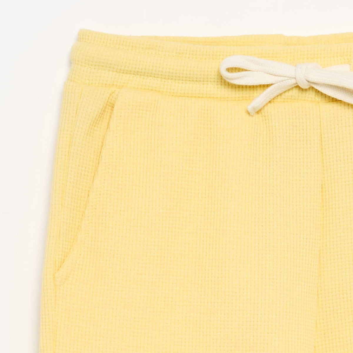 Short en nid d'abeilles JAUNE