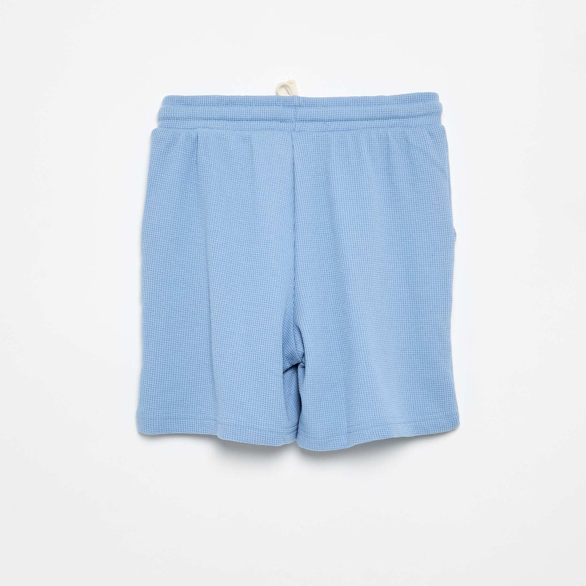 Short en nid d'abeilles BLEU