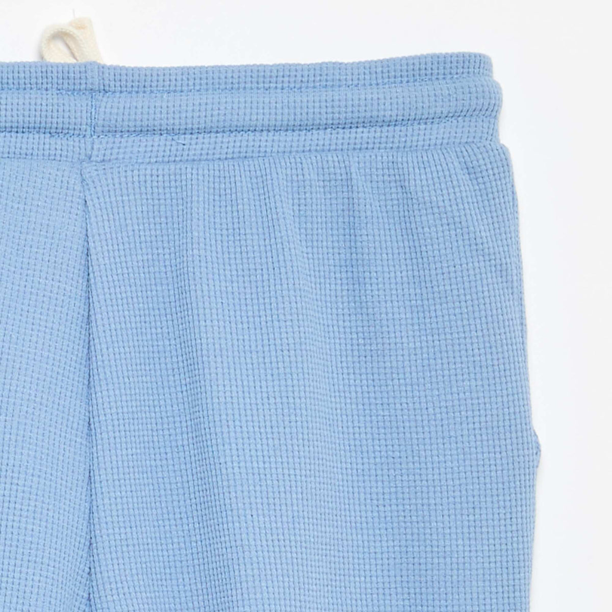 Short en nid d'abeilles BLEU